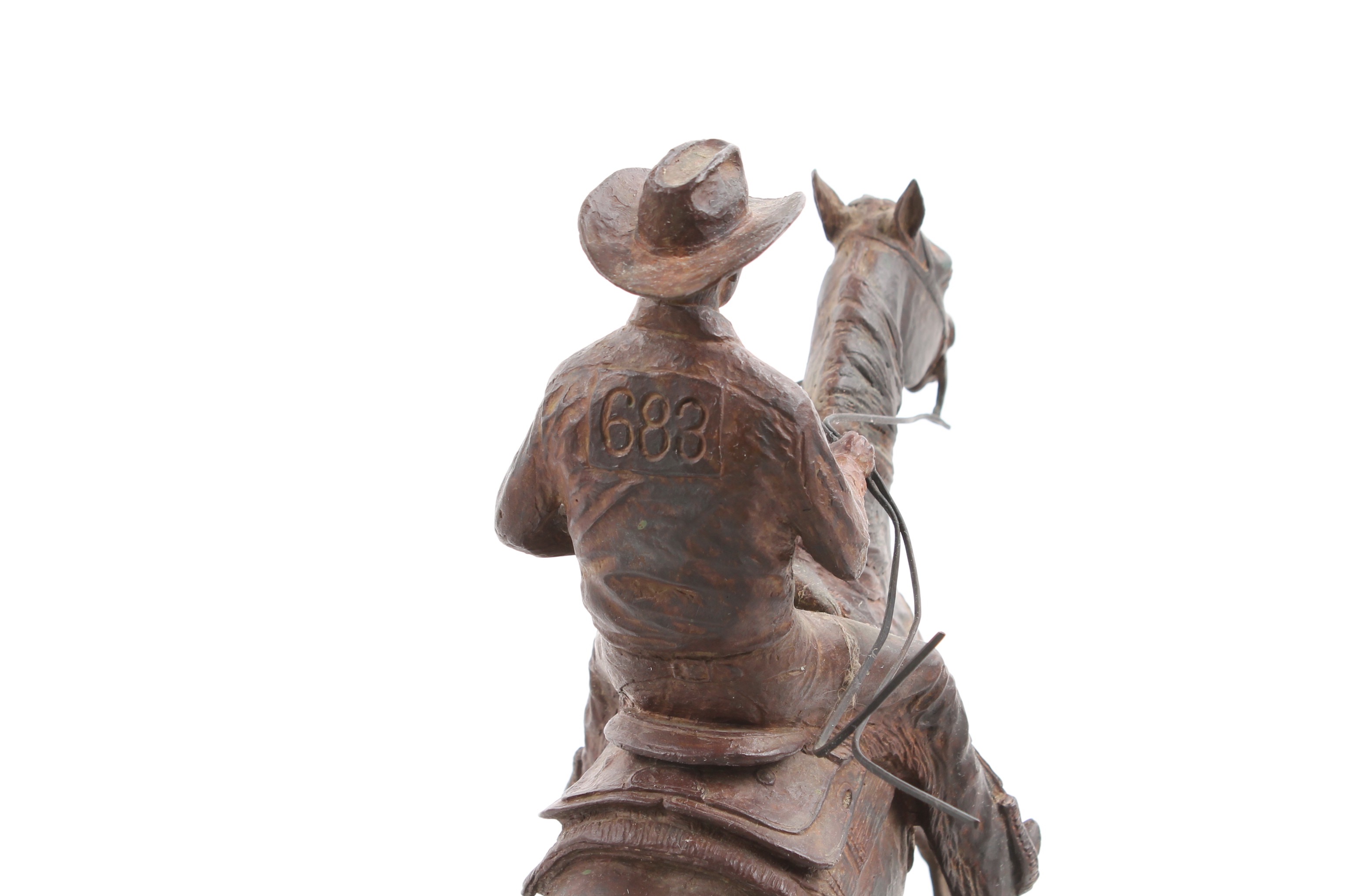 Mehl Lawson Bronze Sculpture "Reining Horse"