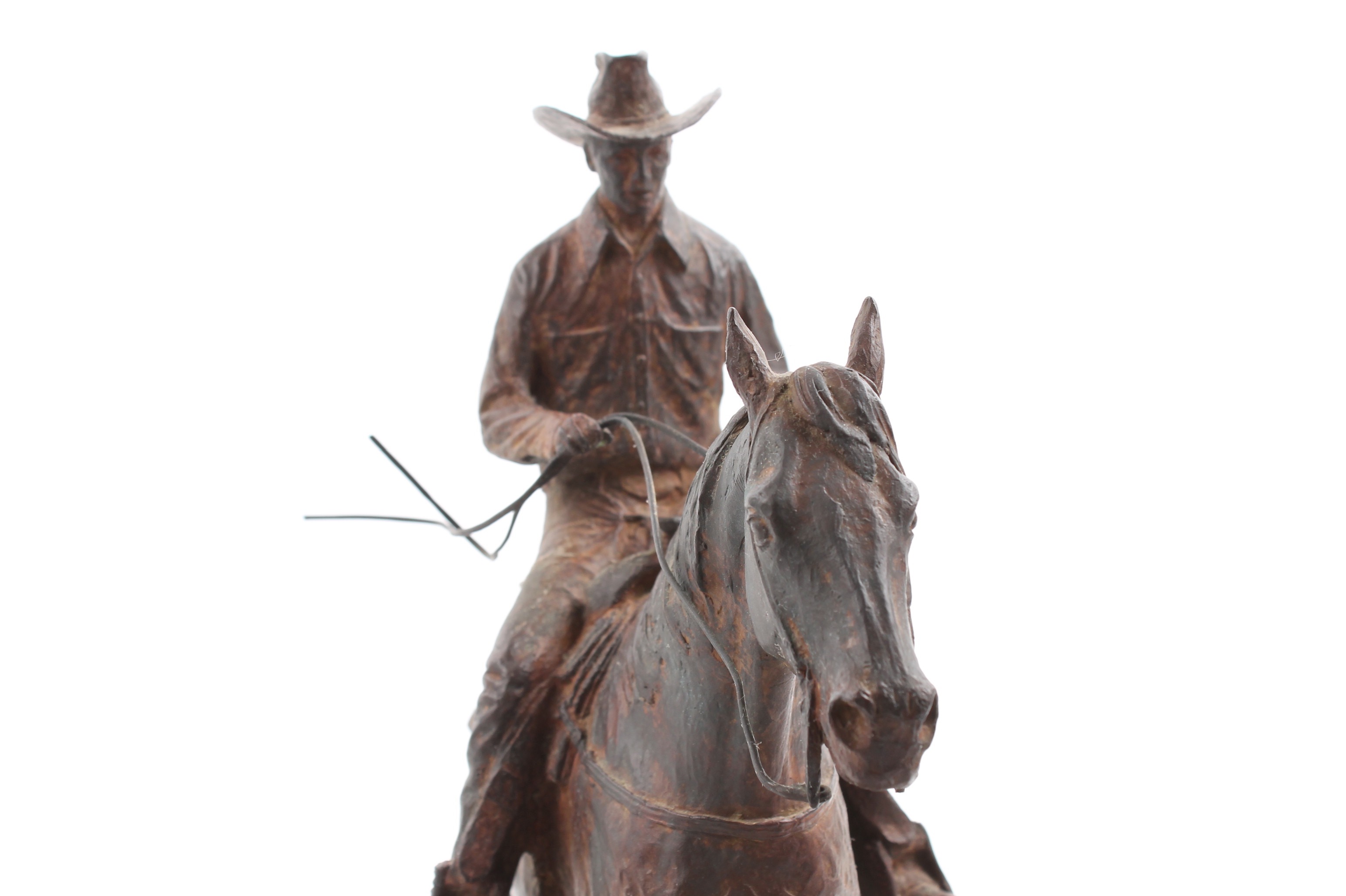 Mehl Lawson Bronze Sculpture "Reining Horse"
