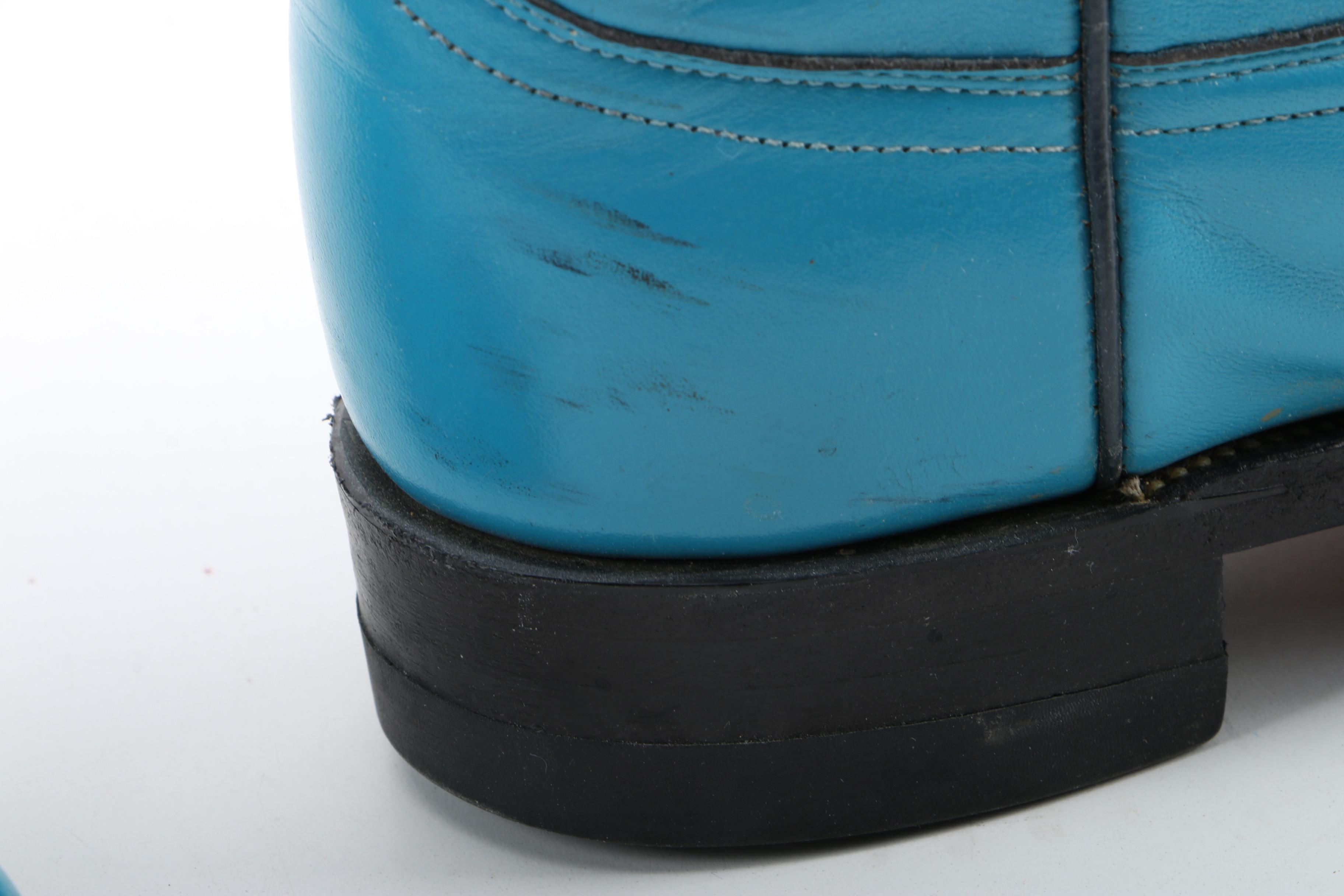 Women's Justin Turquoise Leather Western Boots