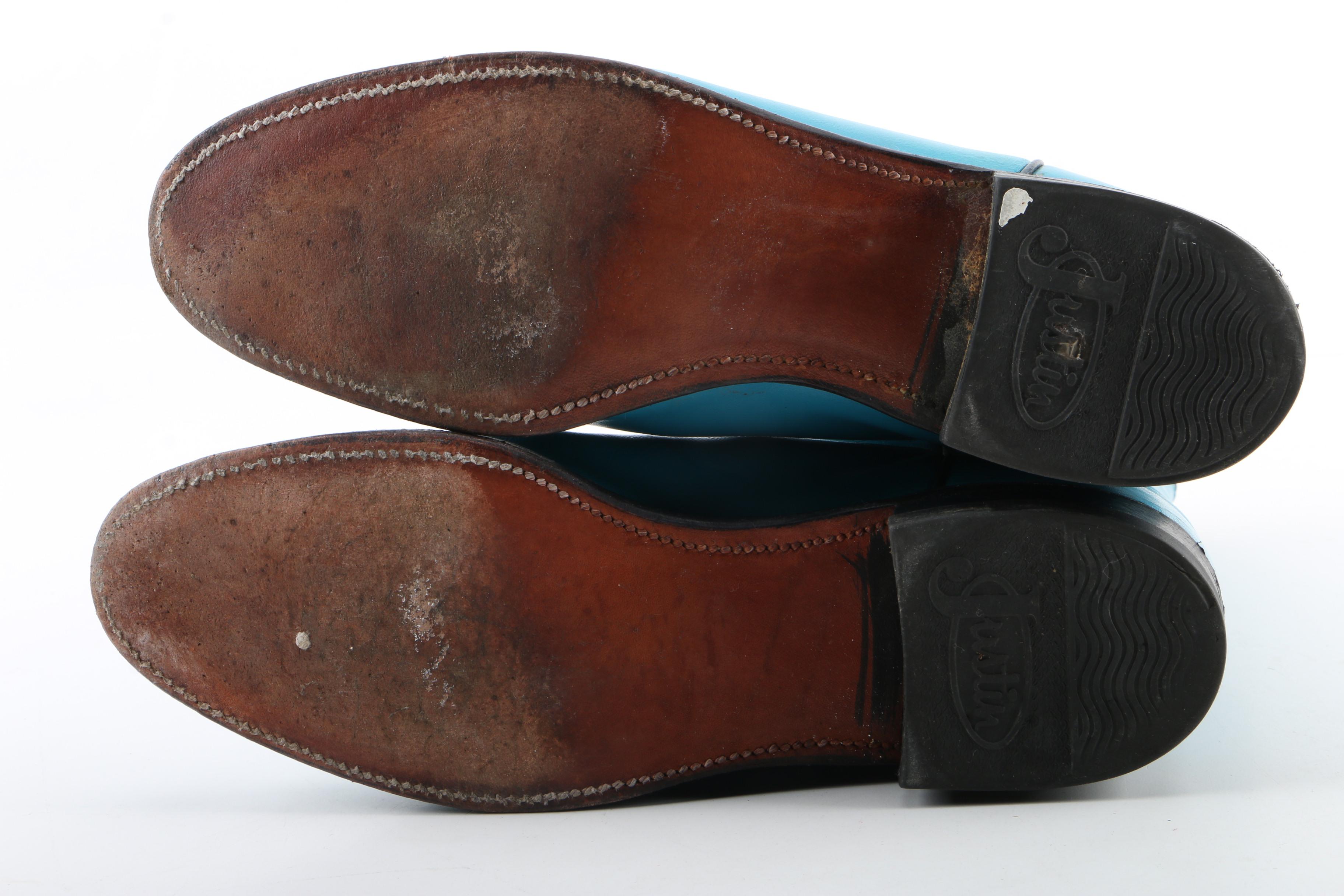 Women's Justin Turquoise Leather Western Boots