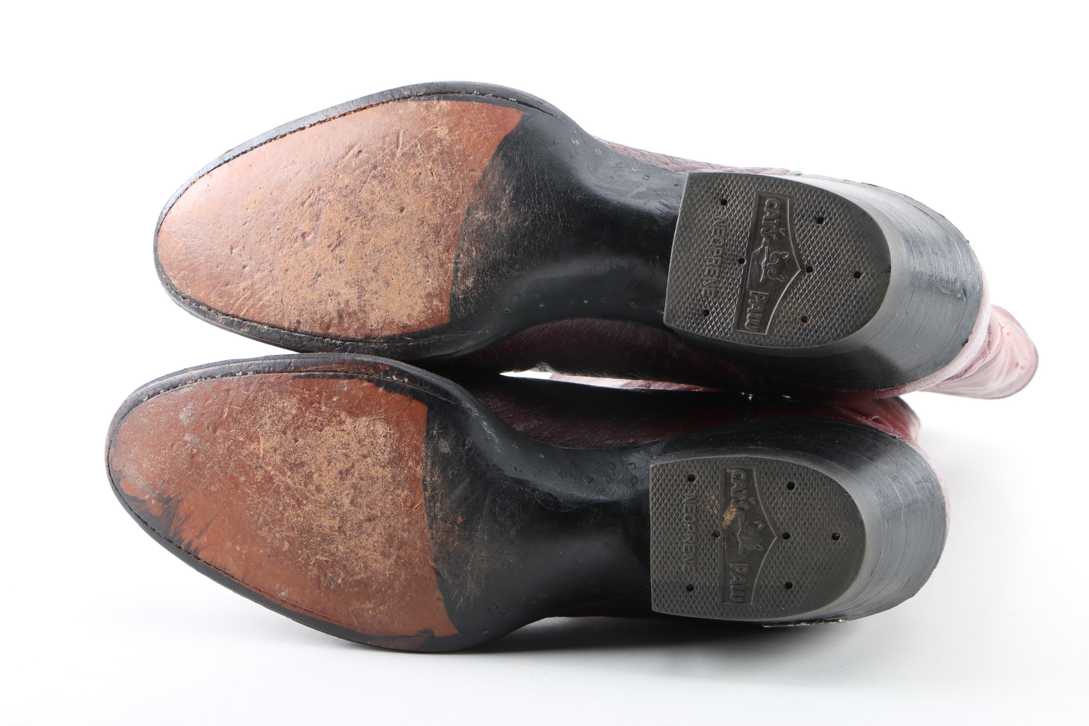 Women's Laramie Burgundy Leather Western Boots