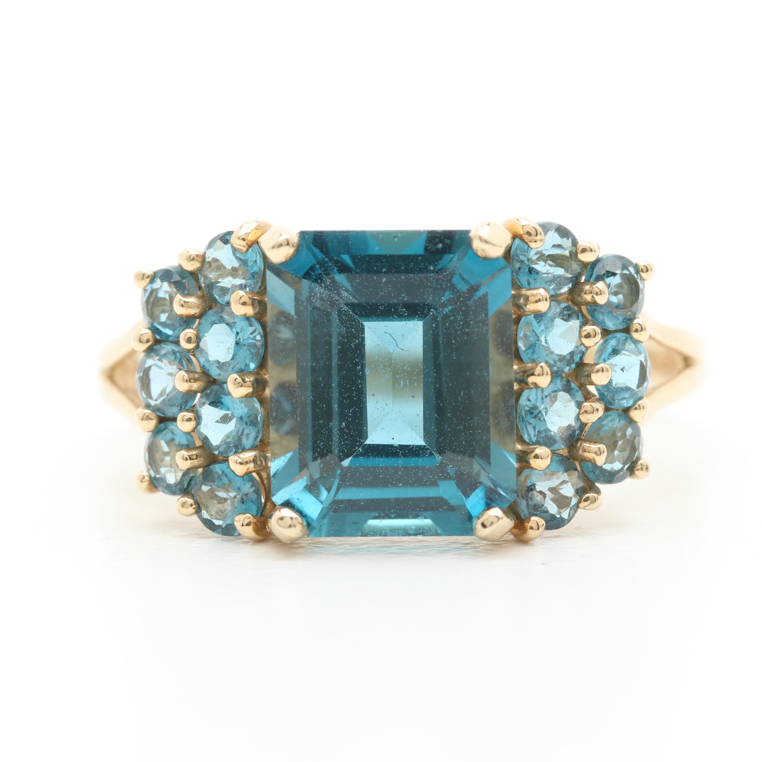 10K Yellow Gold Topaz Ring