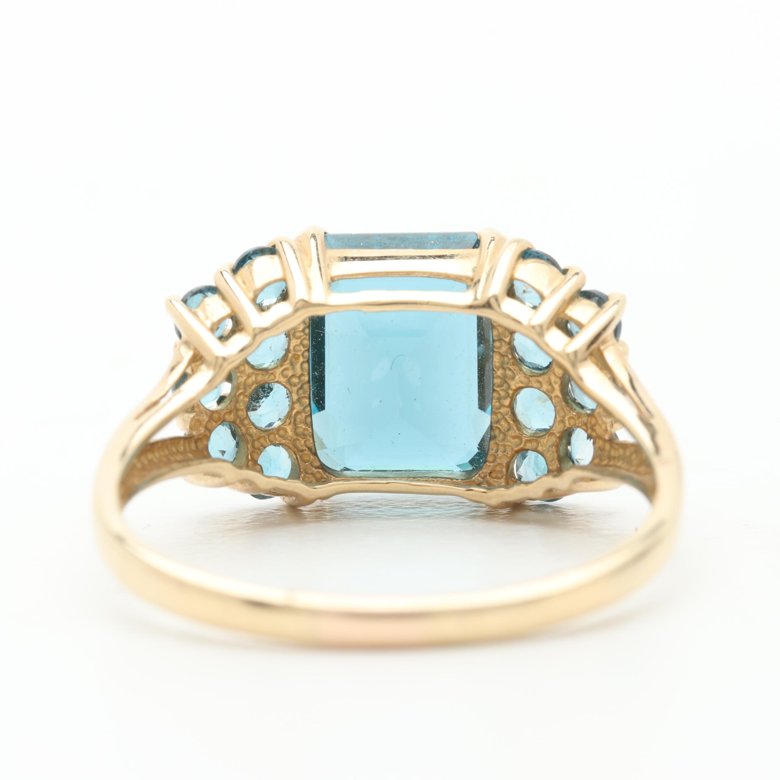 10K Yellow Gold Topaz Ring