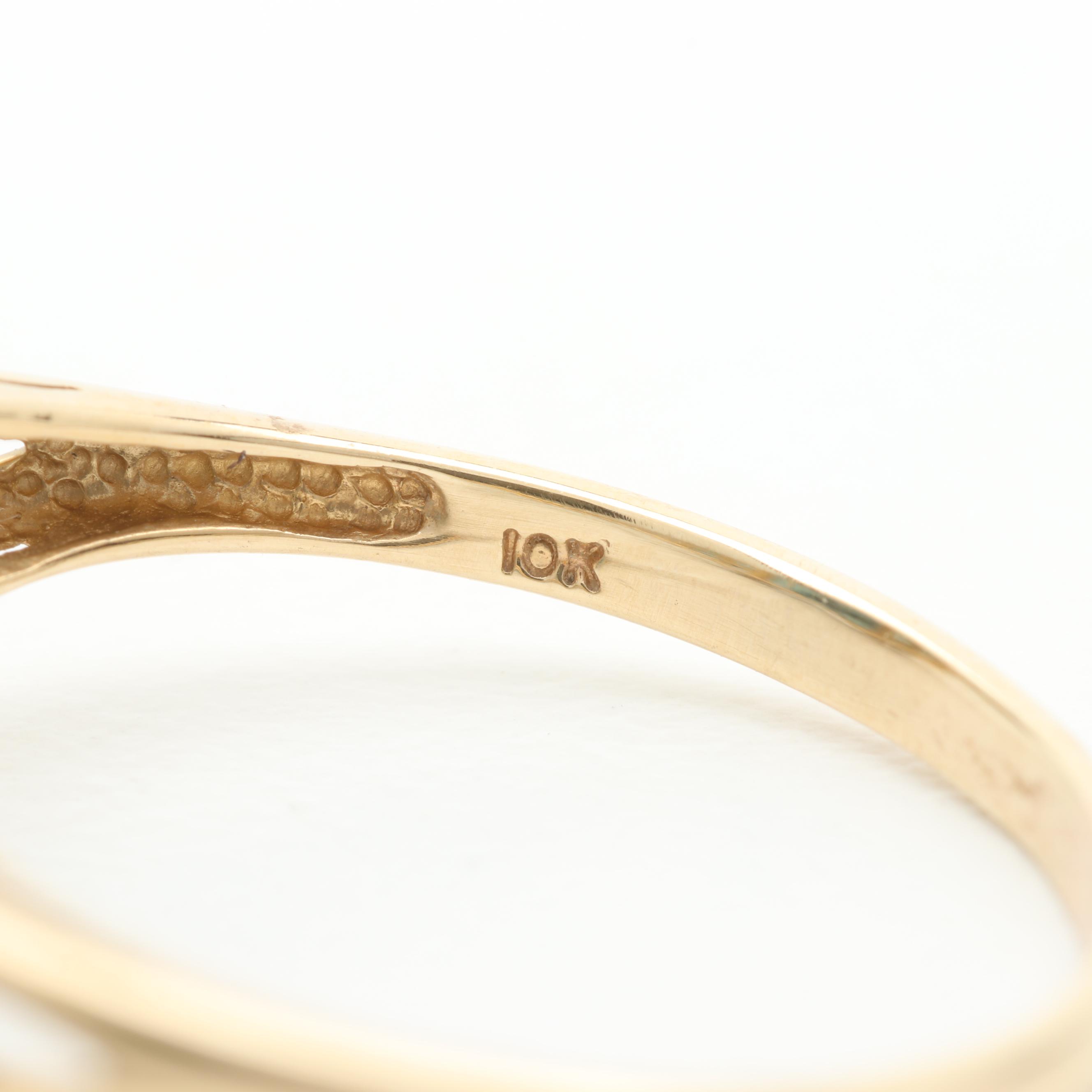 10K Yellow Gold Topaz Ring