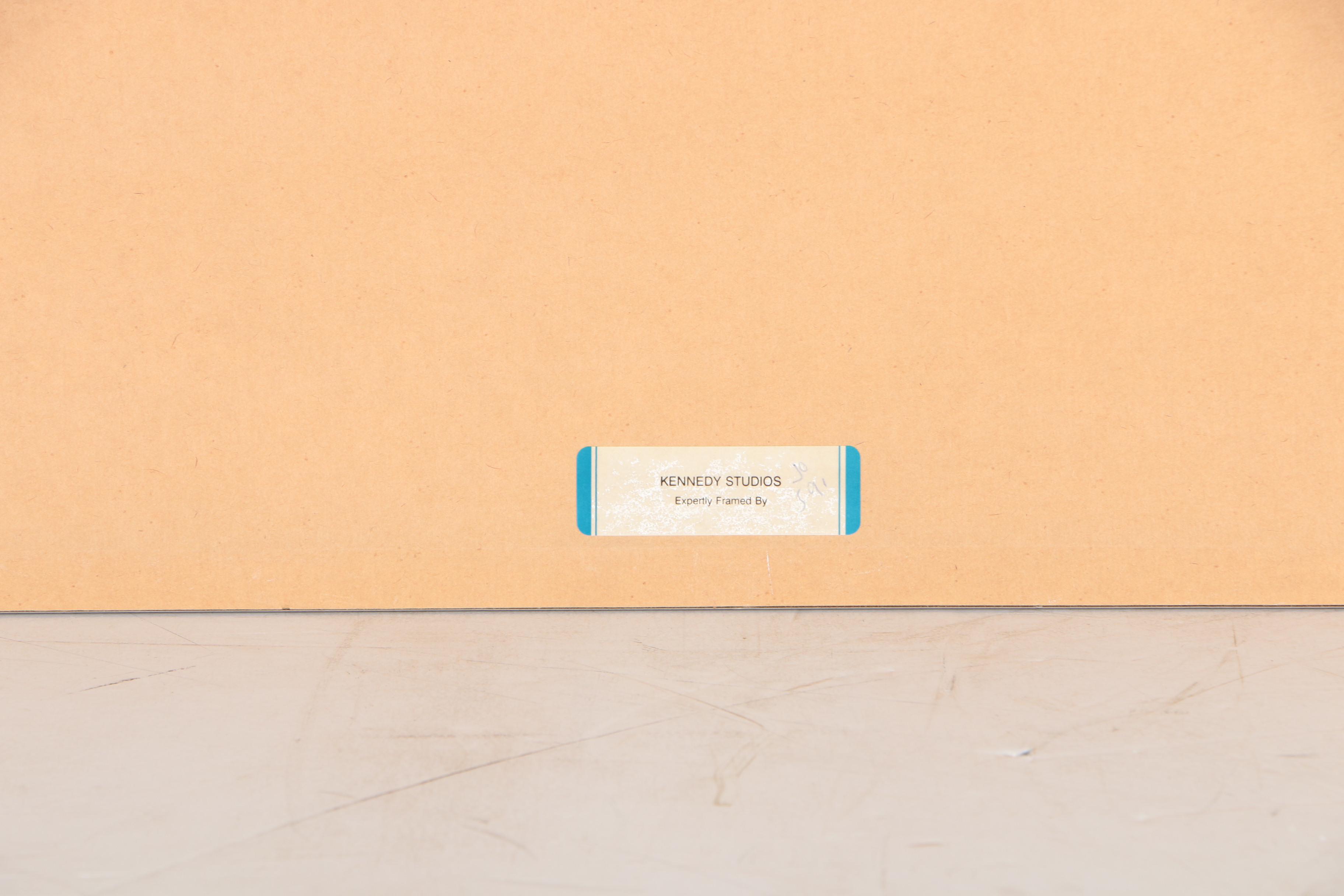 Robert E. Kennedy Circa 1980 Offset Lithograph