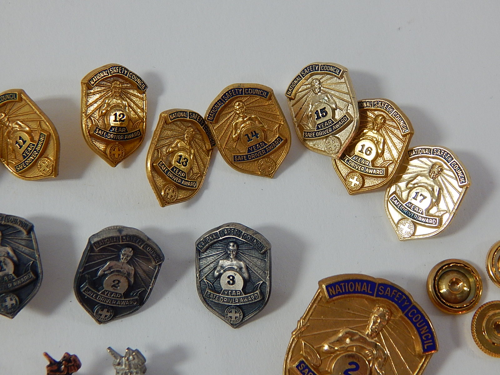 National Safety Council Safe Drive Aware Pinbacks and Others