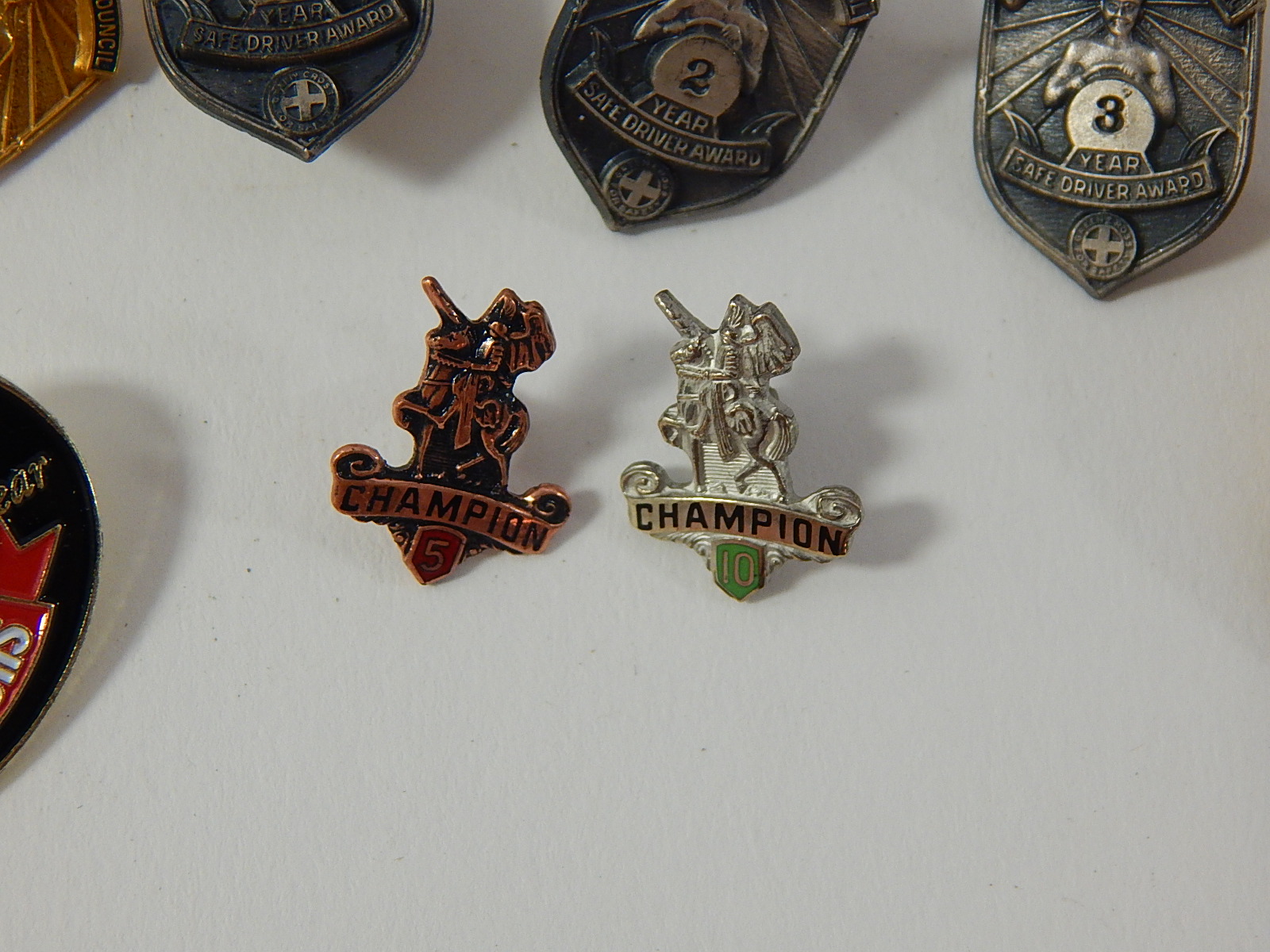 National Safety Council Safe Drive Aware Pinbacks and Others