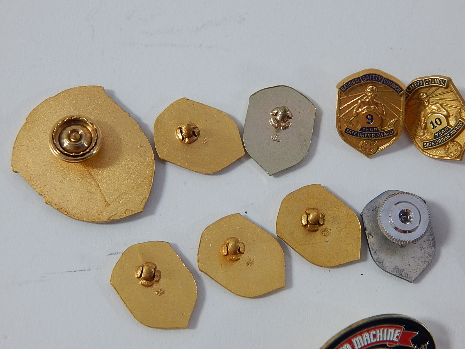 National Safety Council Safe Drive Aware Pinbacks and Others