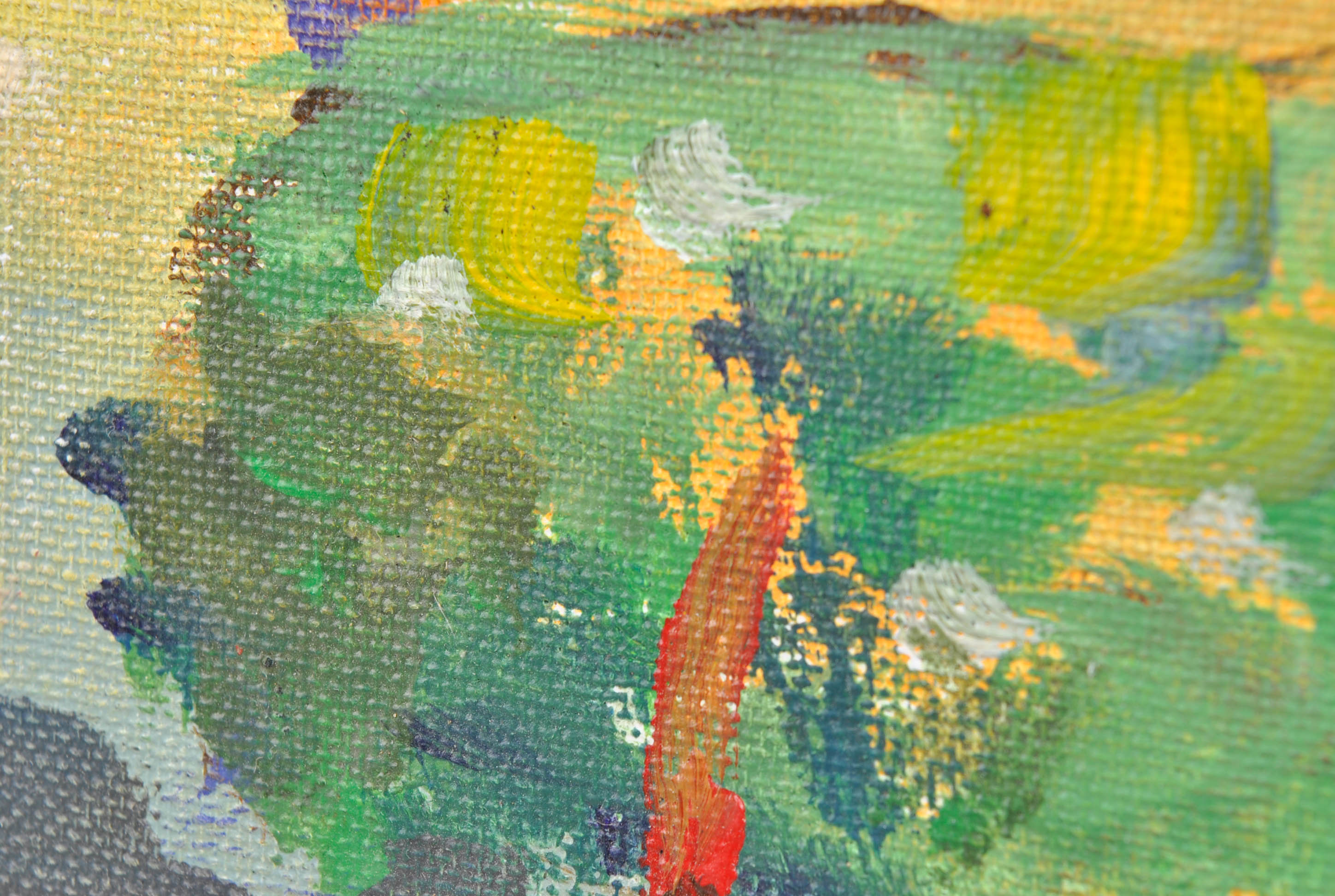 Oil Painting of Seaside Village