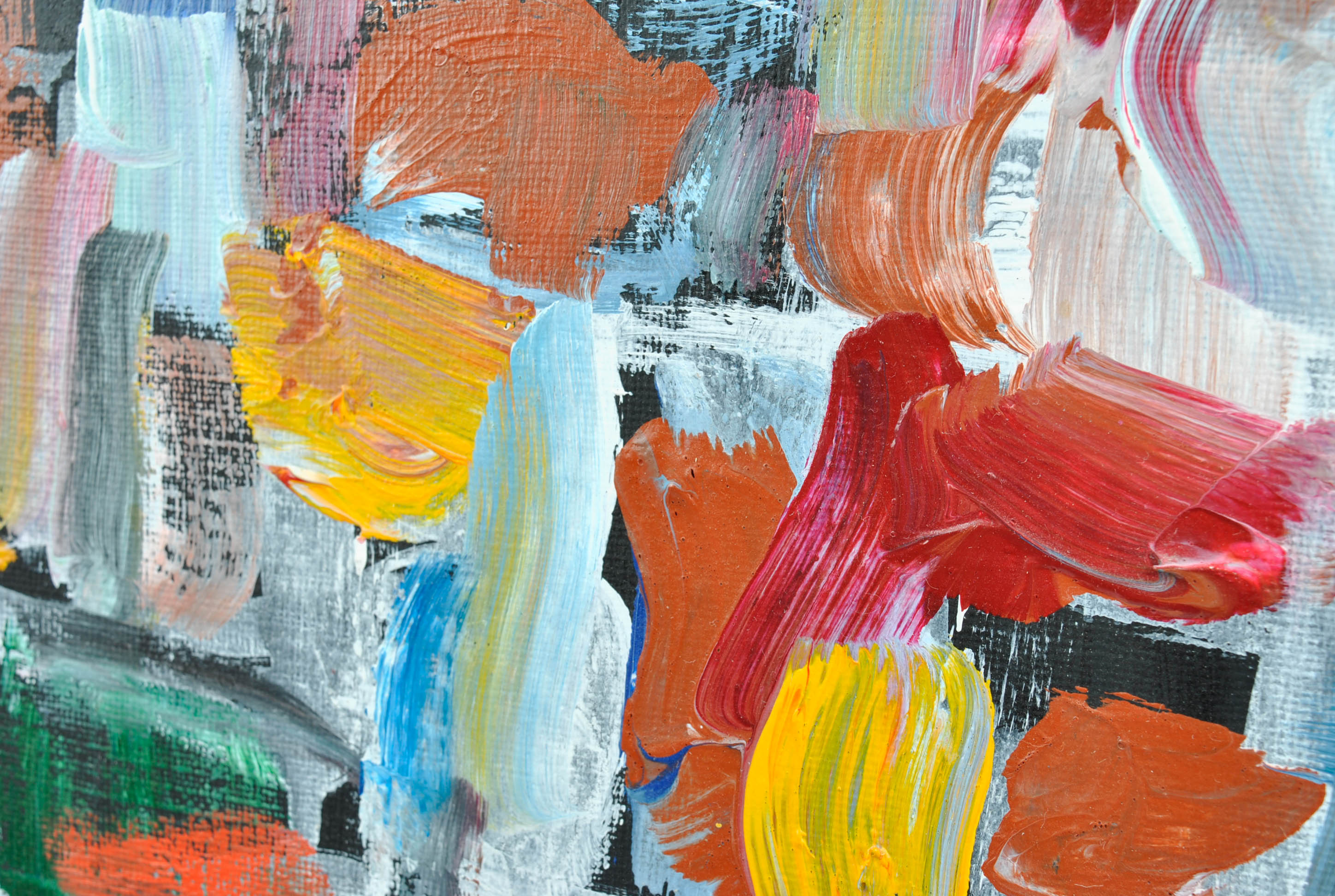 Abstract Oil Painting of Boat by Josephine Mahaffey