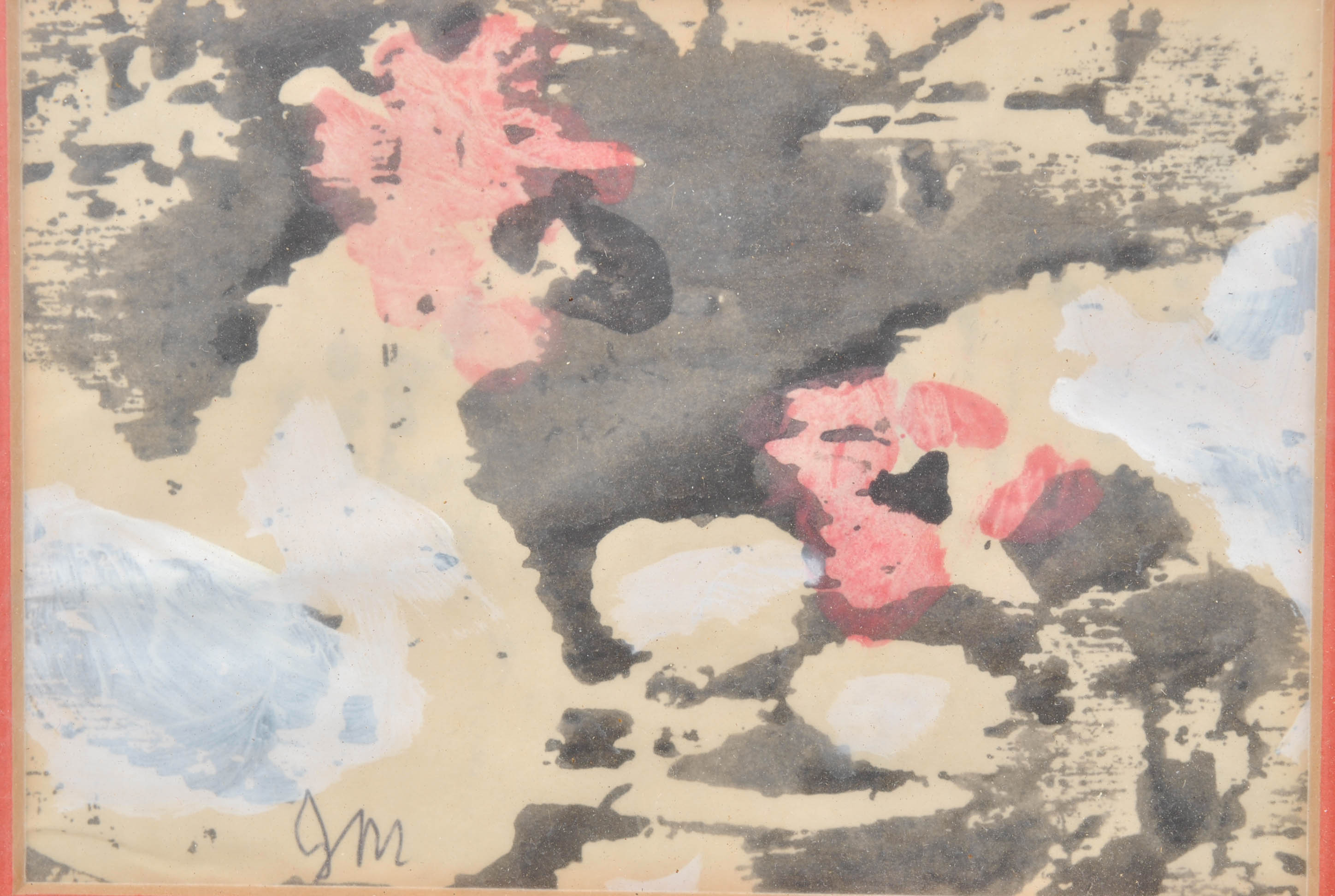 Abstract Acrylic Painting on Paper by Josephine Mahaffey