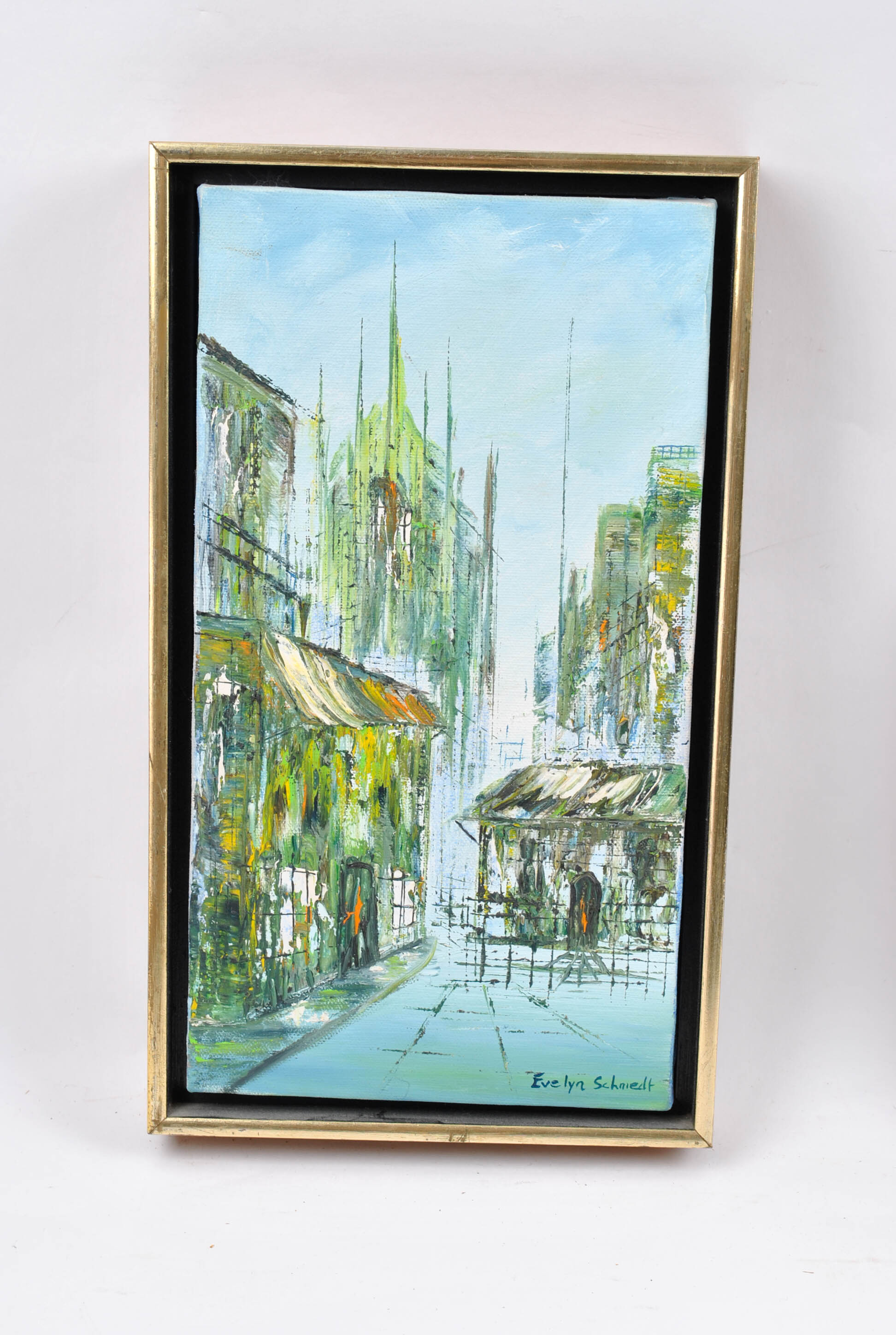 Evelyn Schmedt Oil Paintings of City Streets