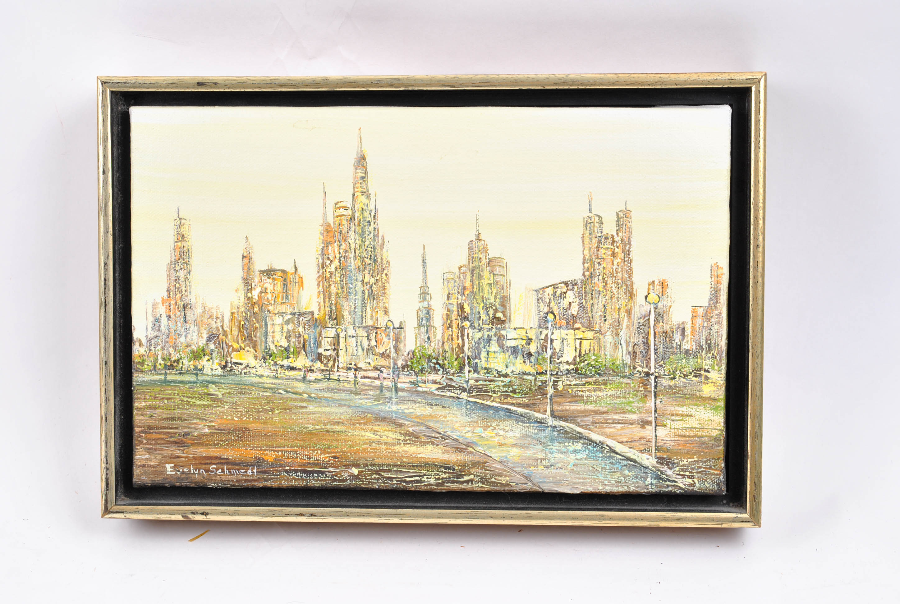 Evelyn Schmedt Oil Paintings of City Streets