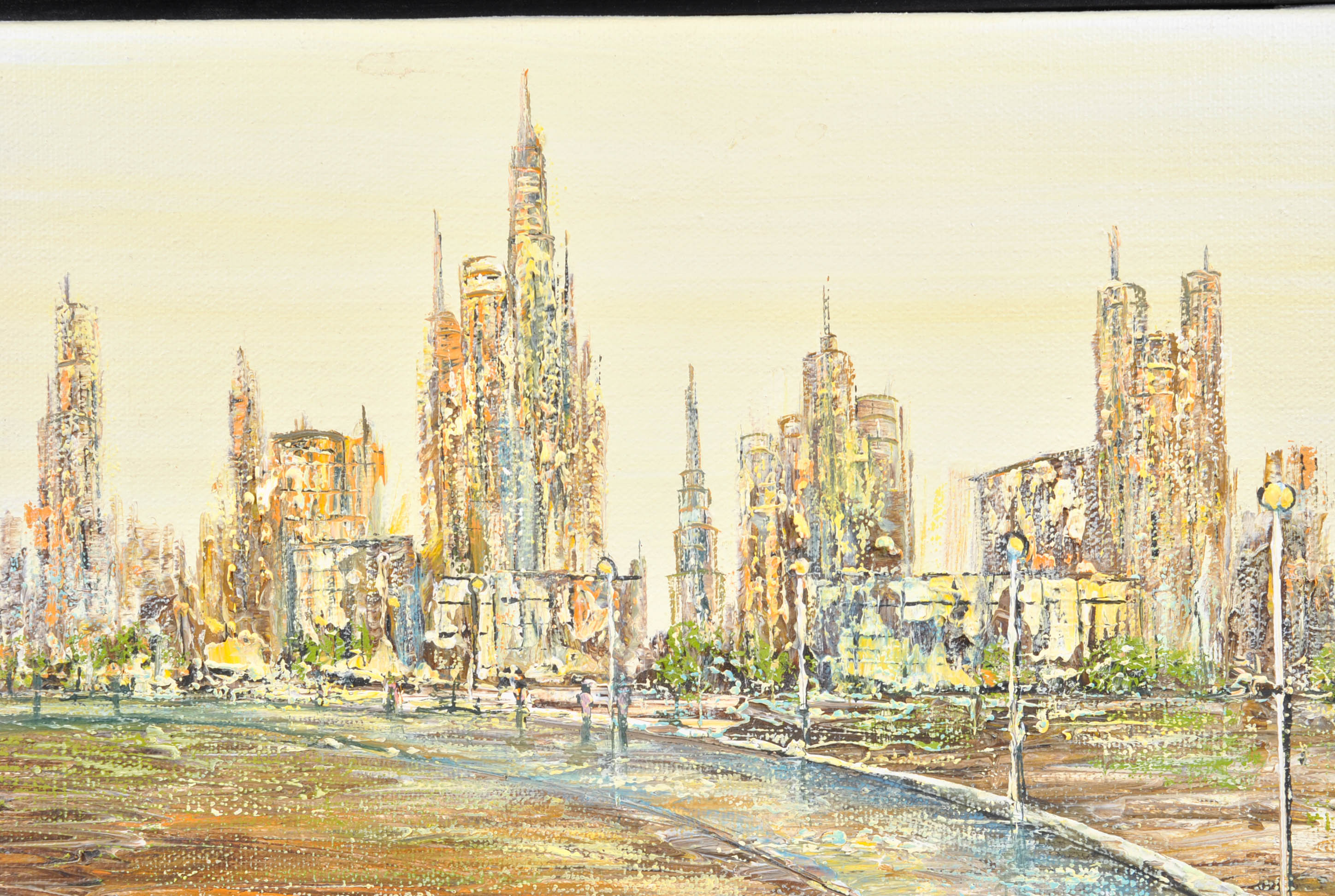 Evelyn Schmedt Oil Paintings of City Streets