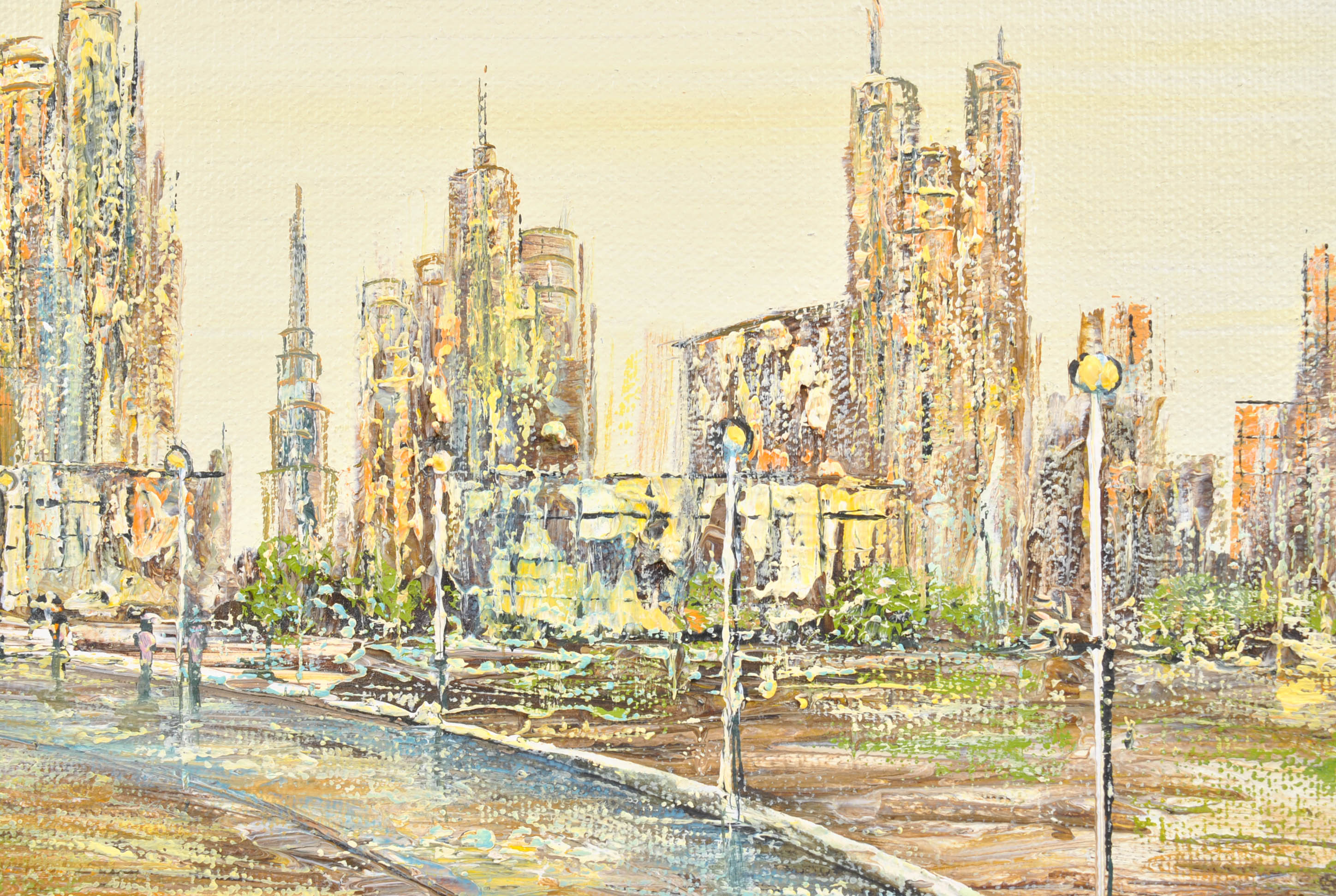 Evelyn Schmedt Oil Paintings of City Streets