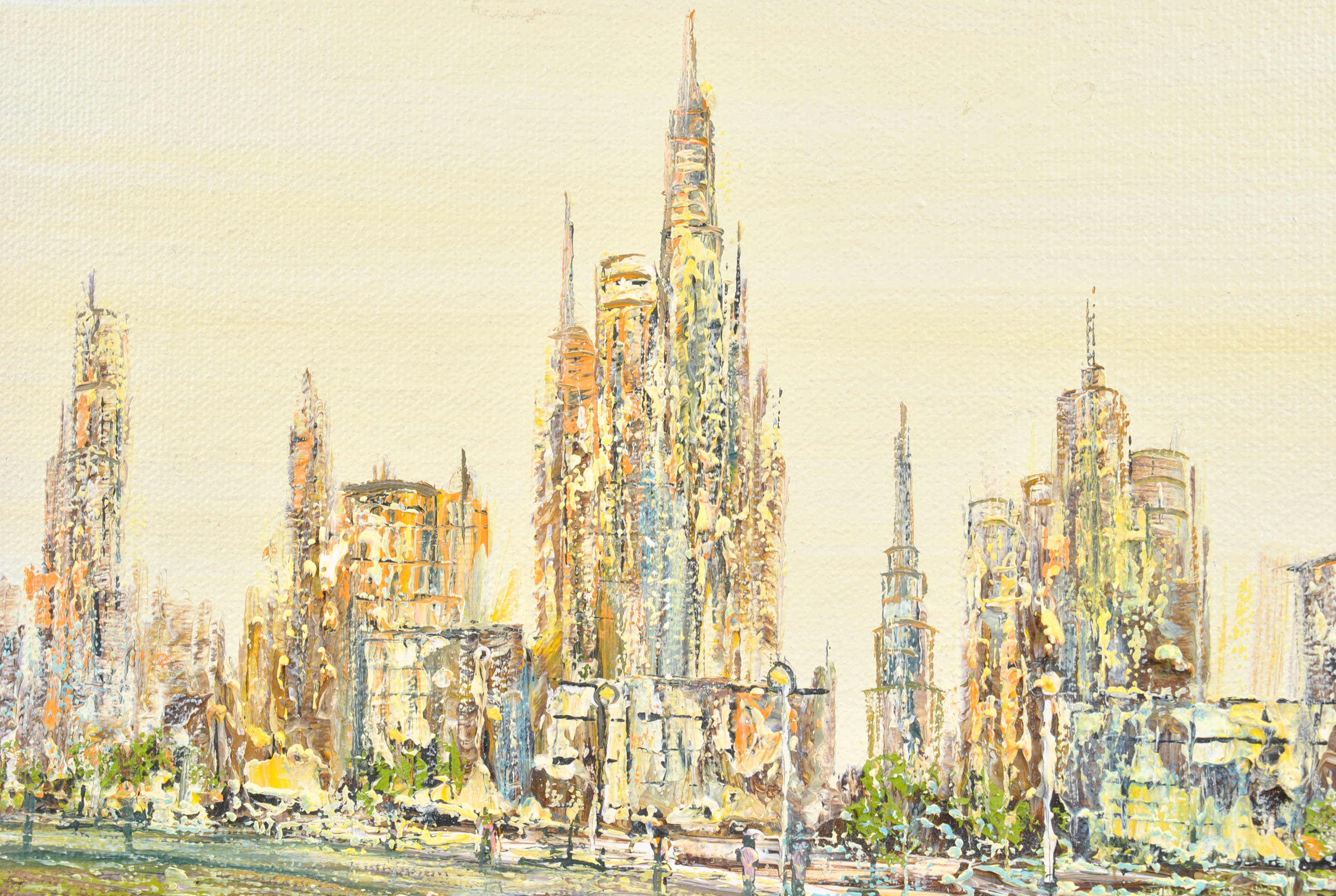 Evelyn Schmedt Oil Paintings of City Streets