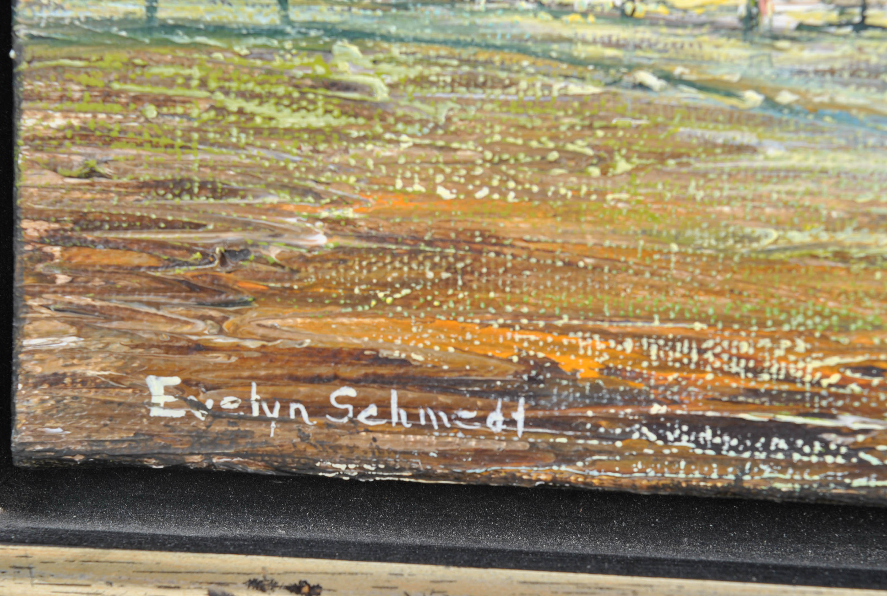 Evelyn Schmedt Oil Paintings of City Streets