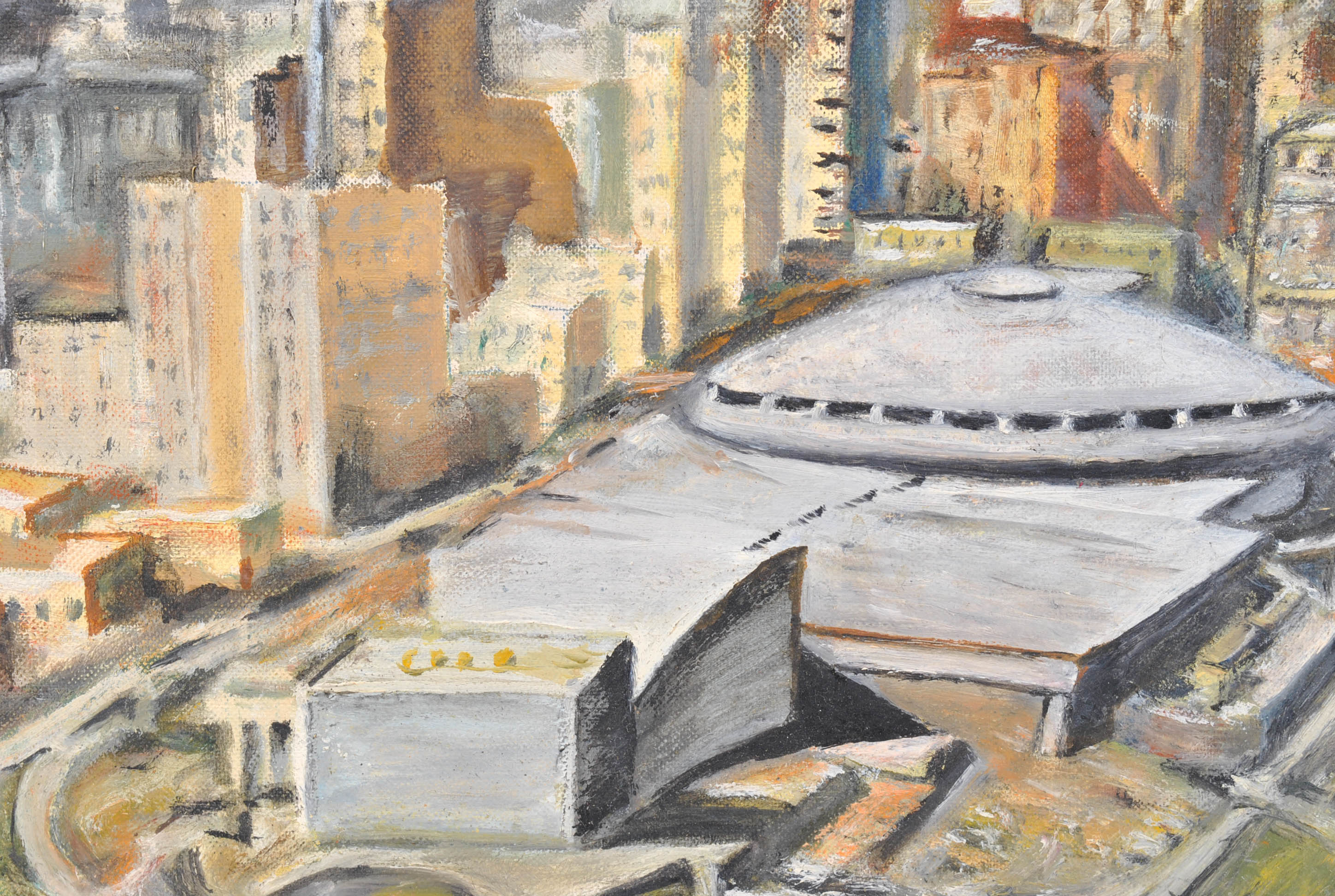 Ruth Eastwood Cityscape Oil Painting