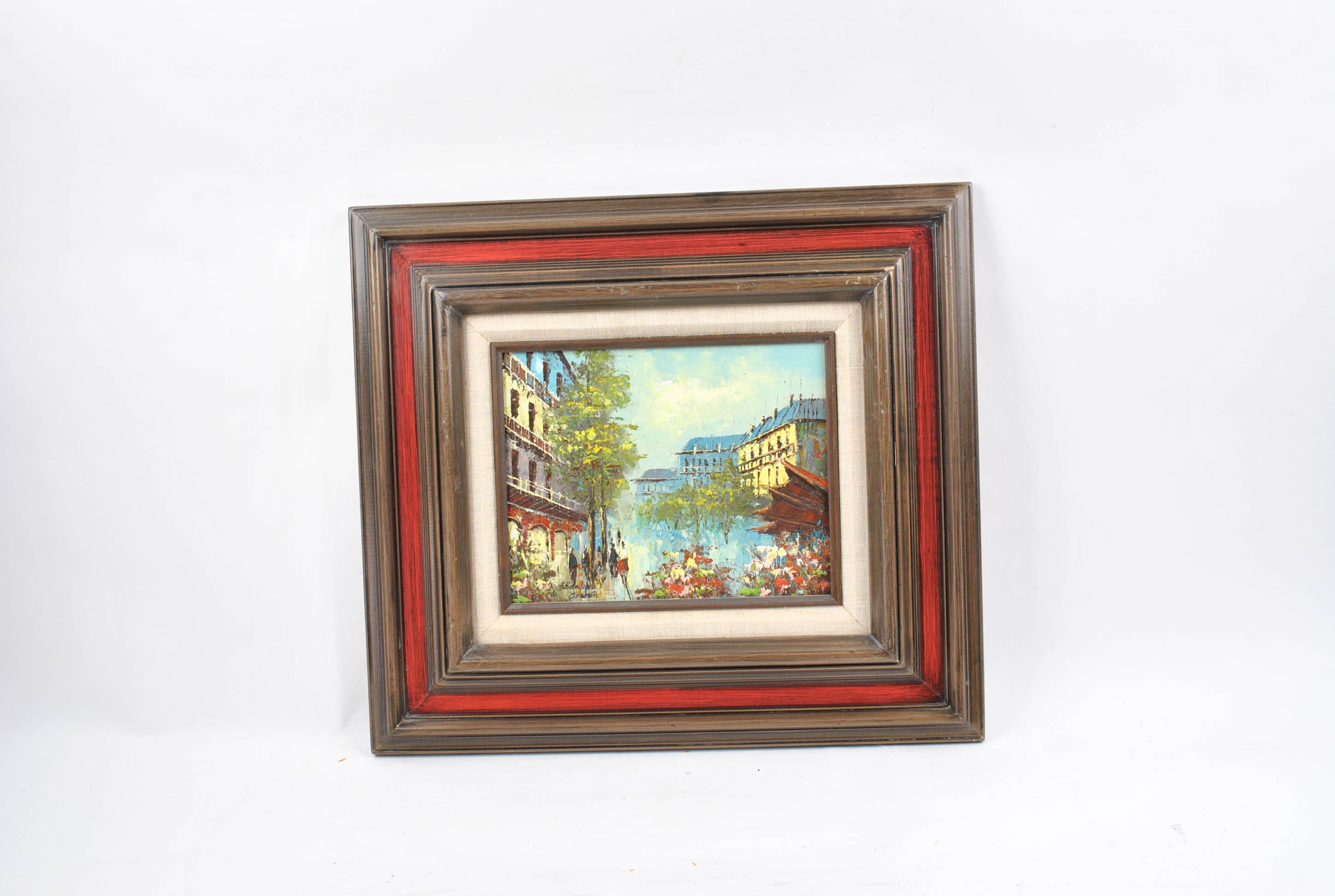 Oil Painting of City Street