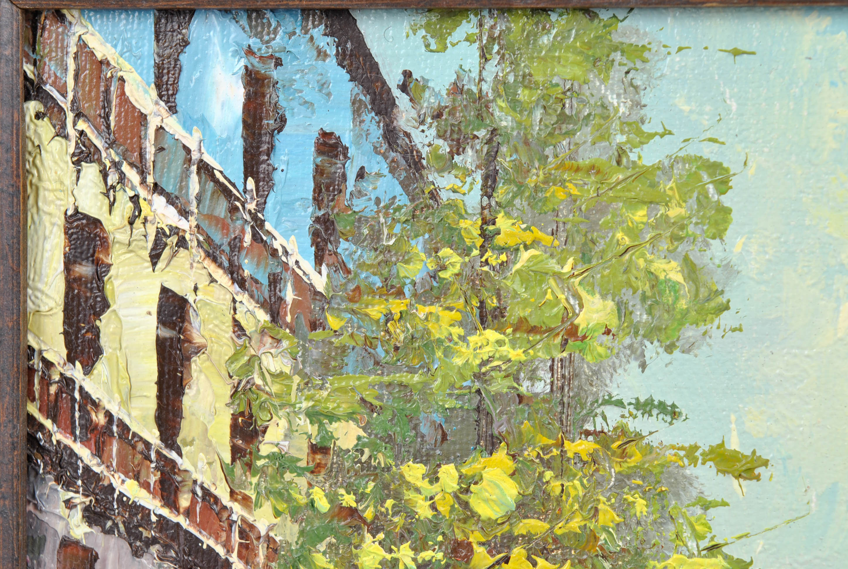 Oil Painting of City Street