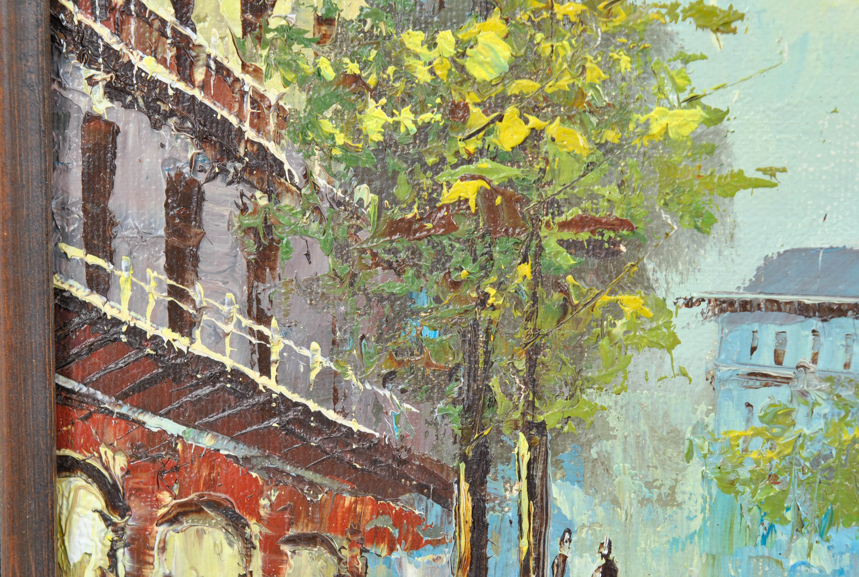 Oil Painting of City Street