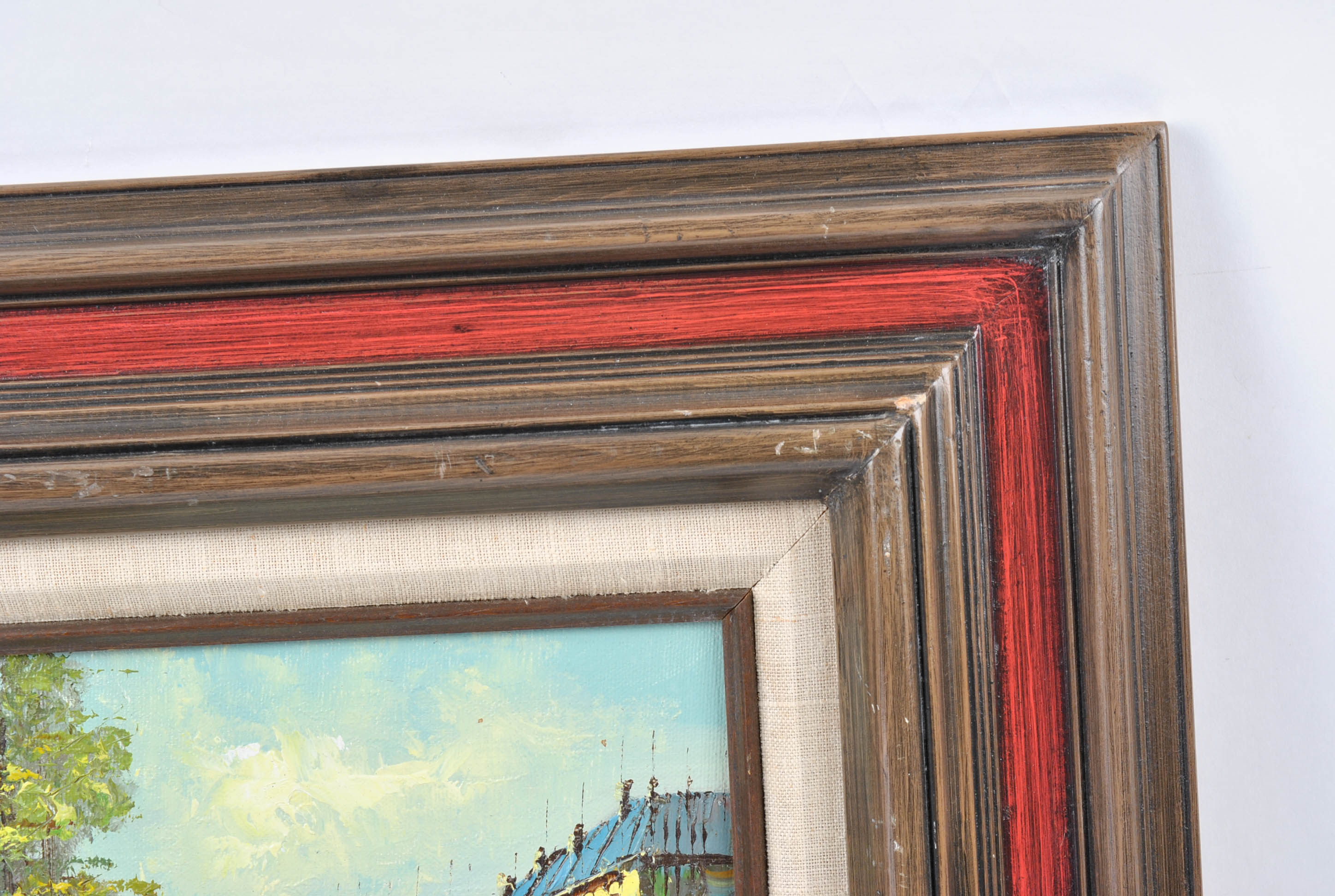 Oil Painting of City Street