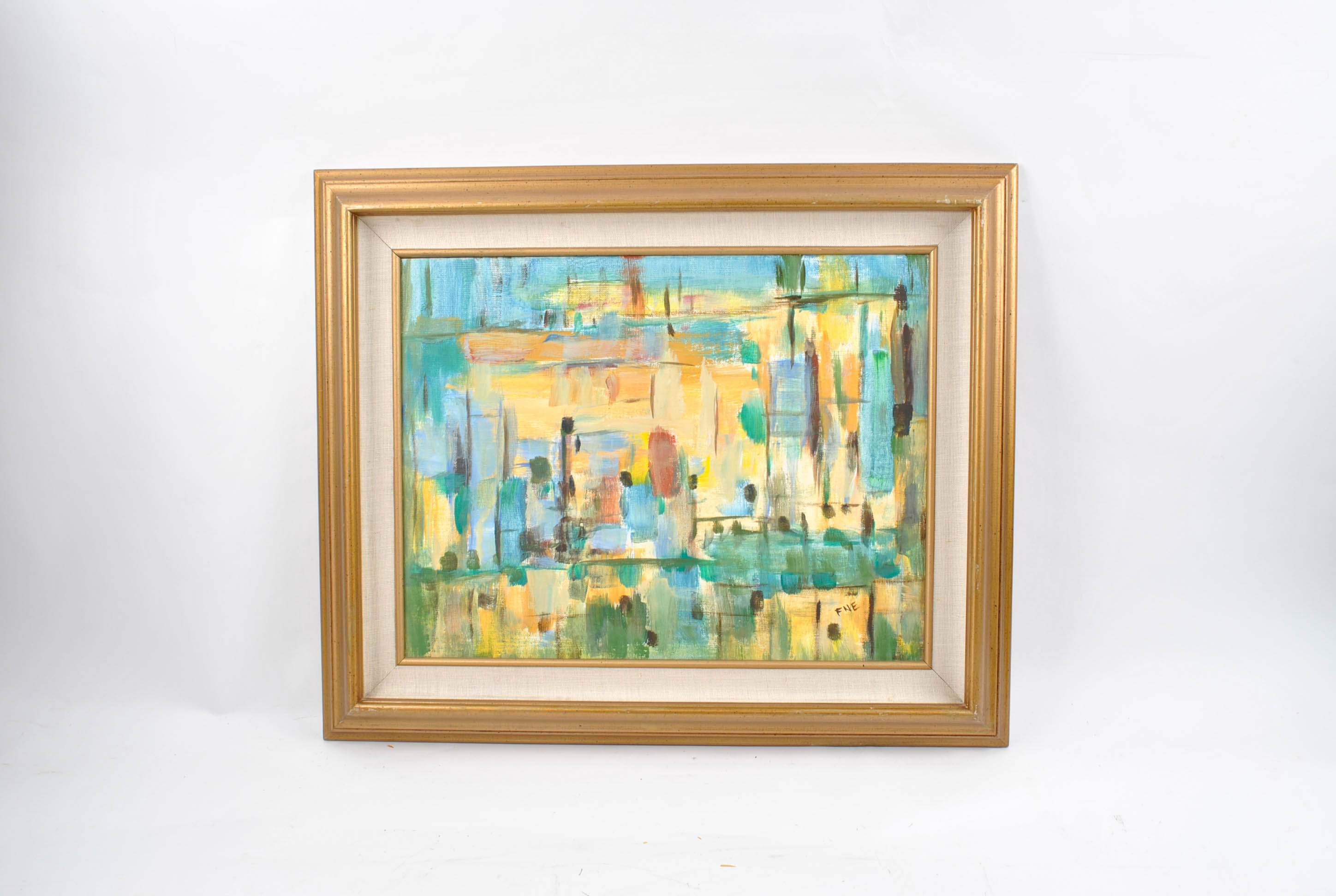 Abstract Acrylic Painting on Canvas Board