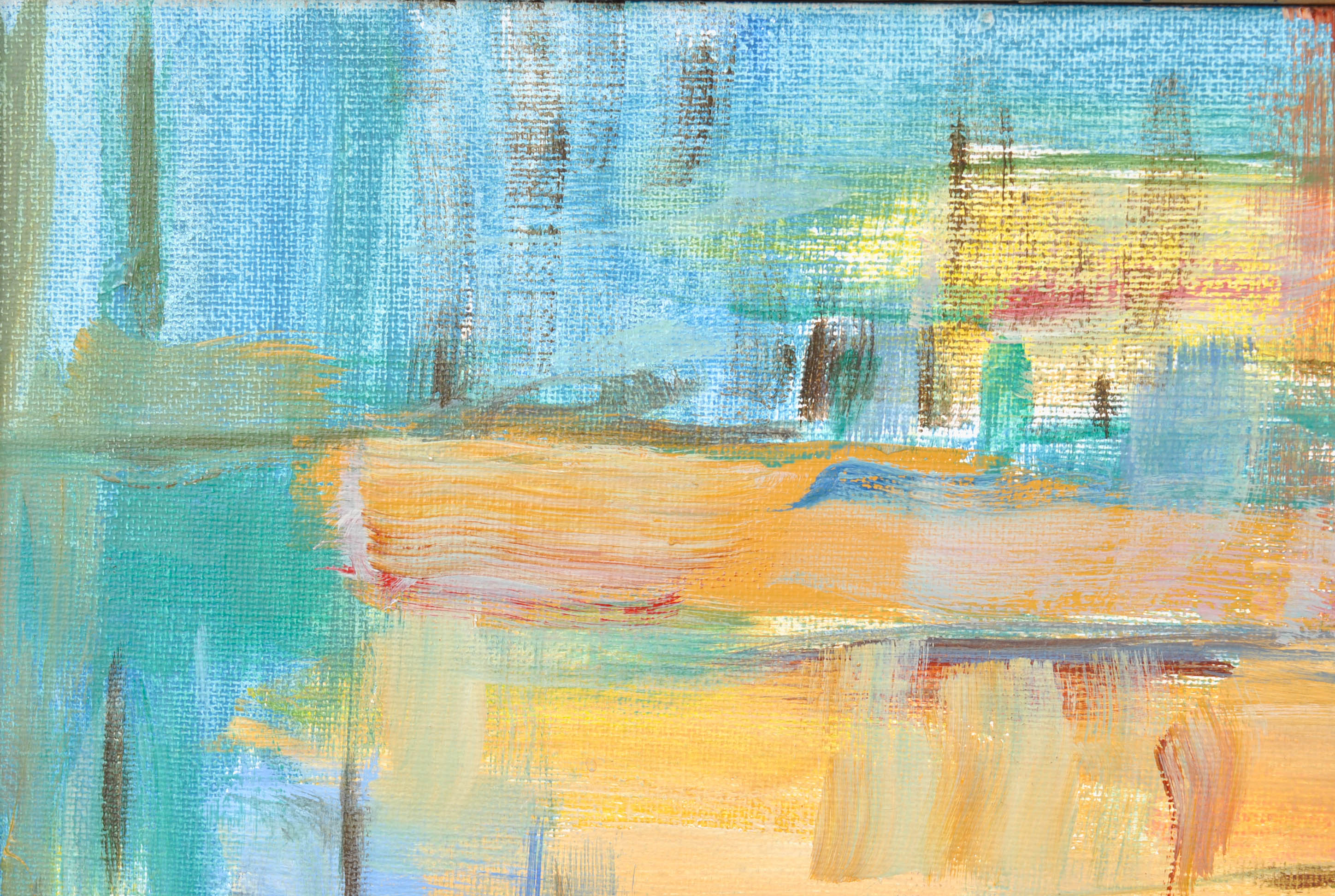 Abstract Acrylic Painting on Canvas Board