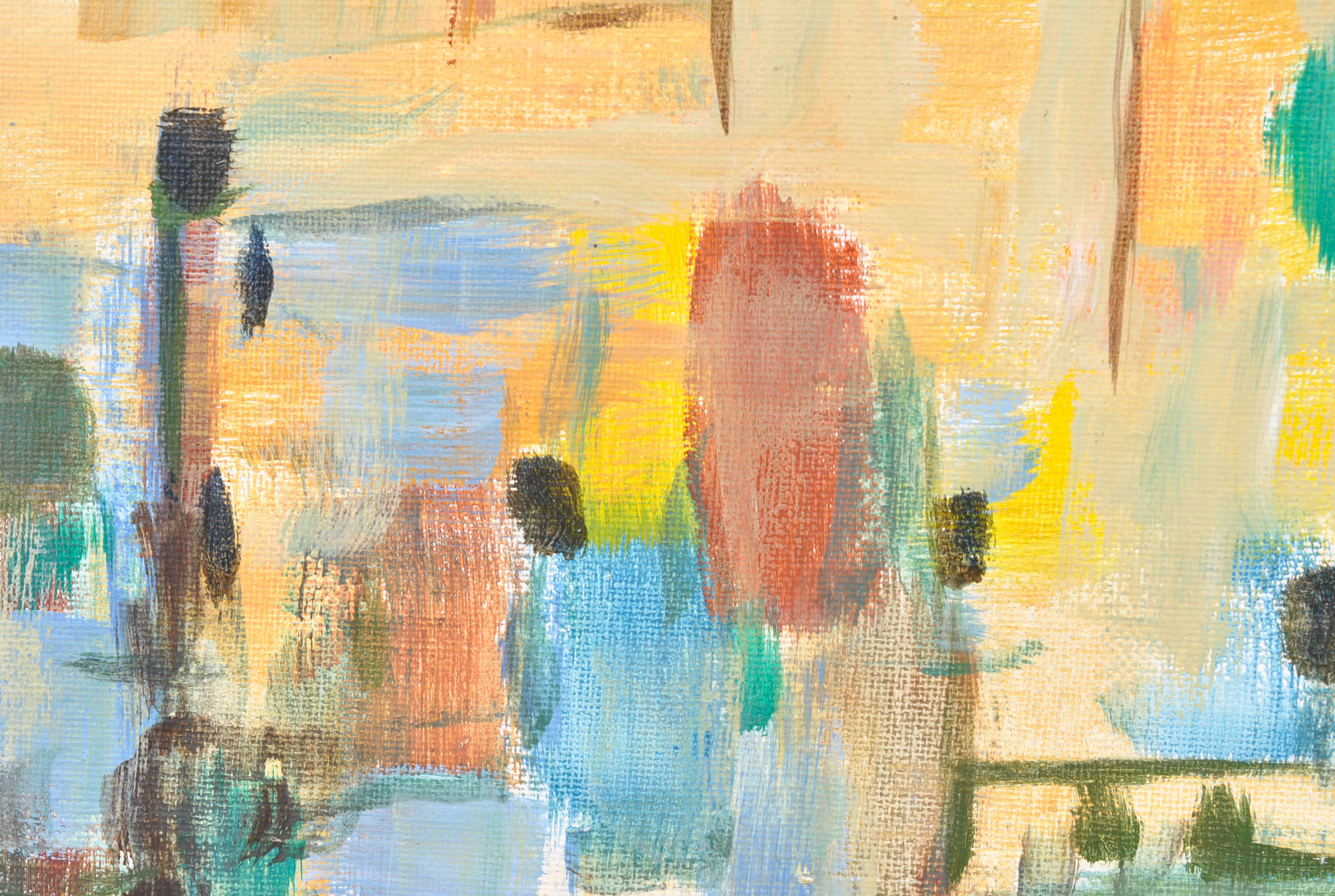 Abstract Acrylic Painting on Canvas Board