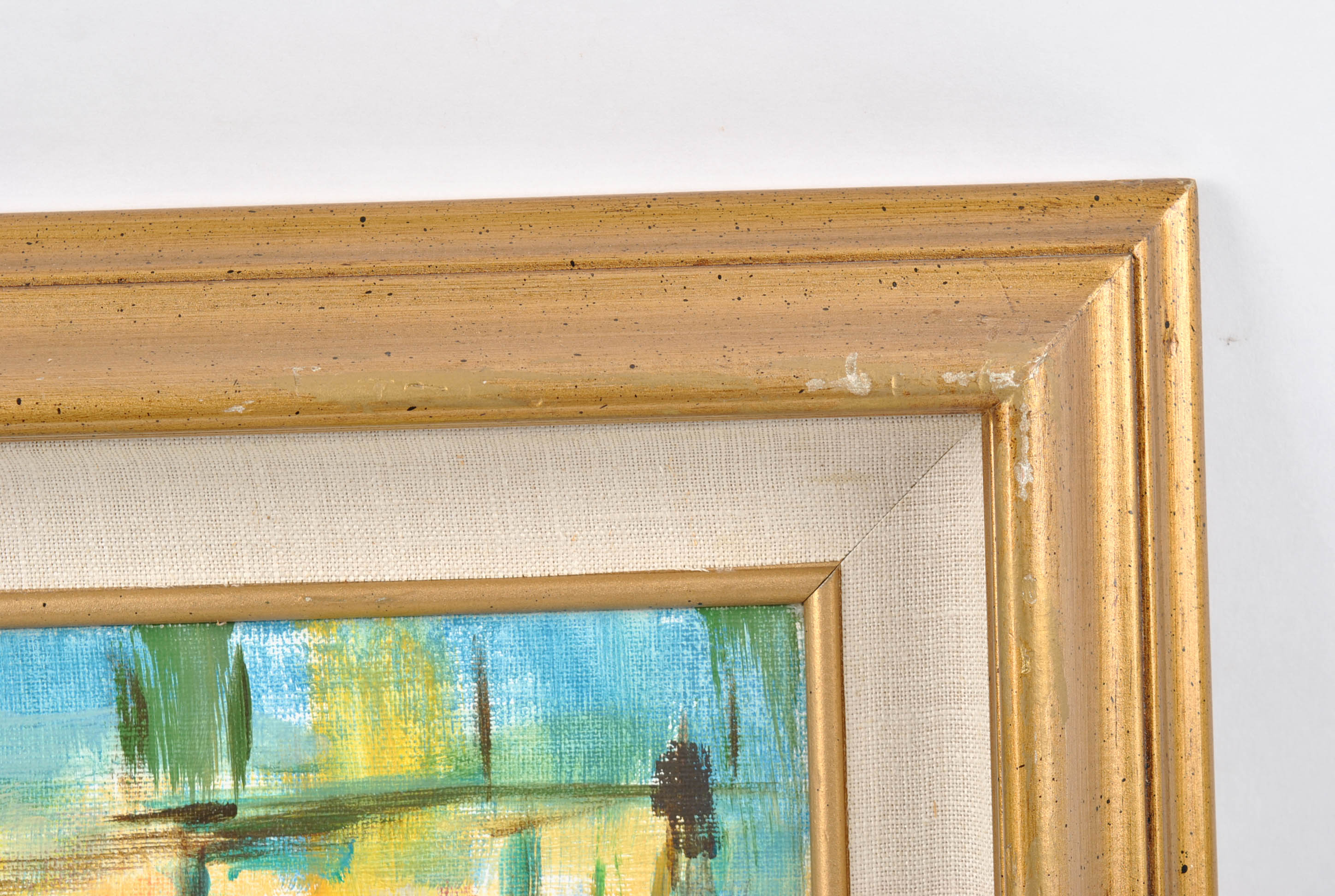 Abstract Acrylic Painting on Canvas Board