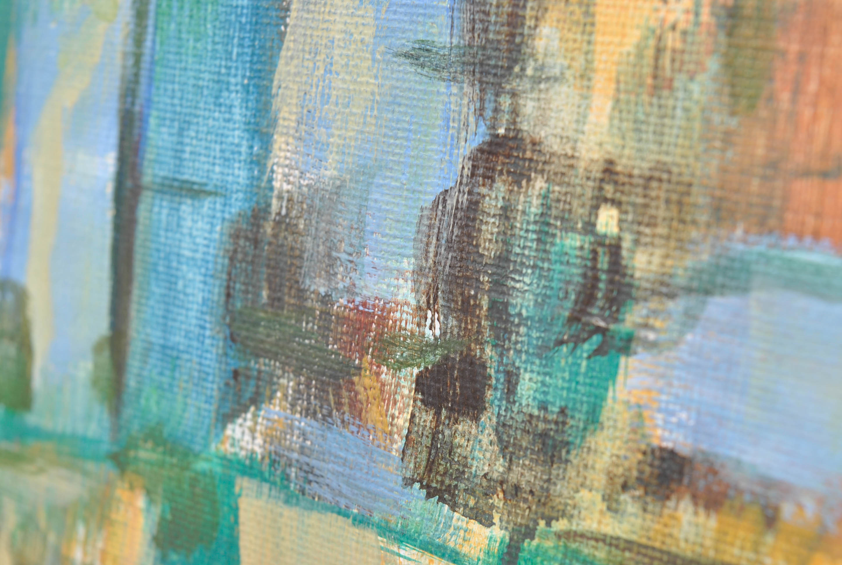 Abstract Acrylic Painting on Canvas Board