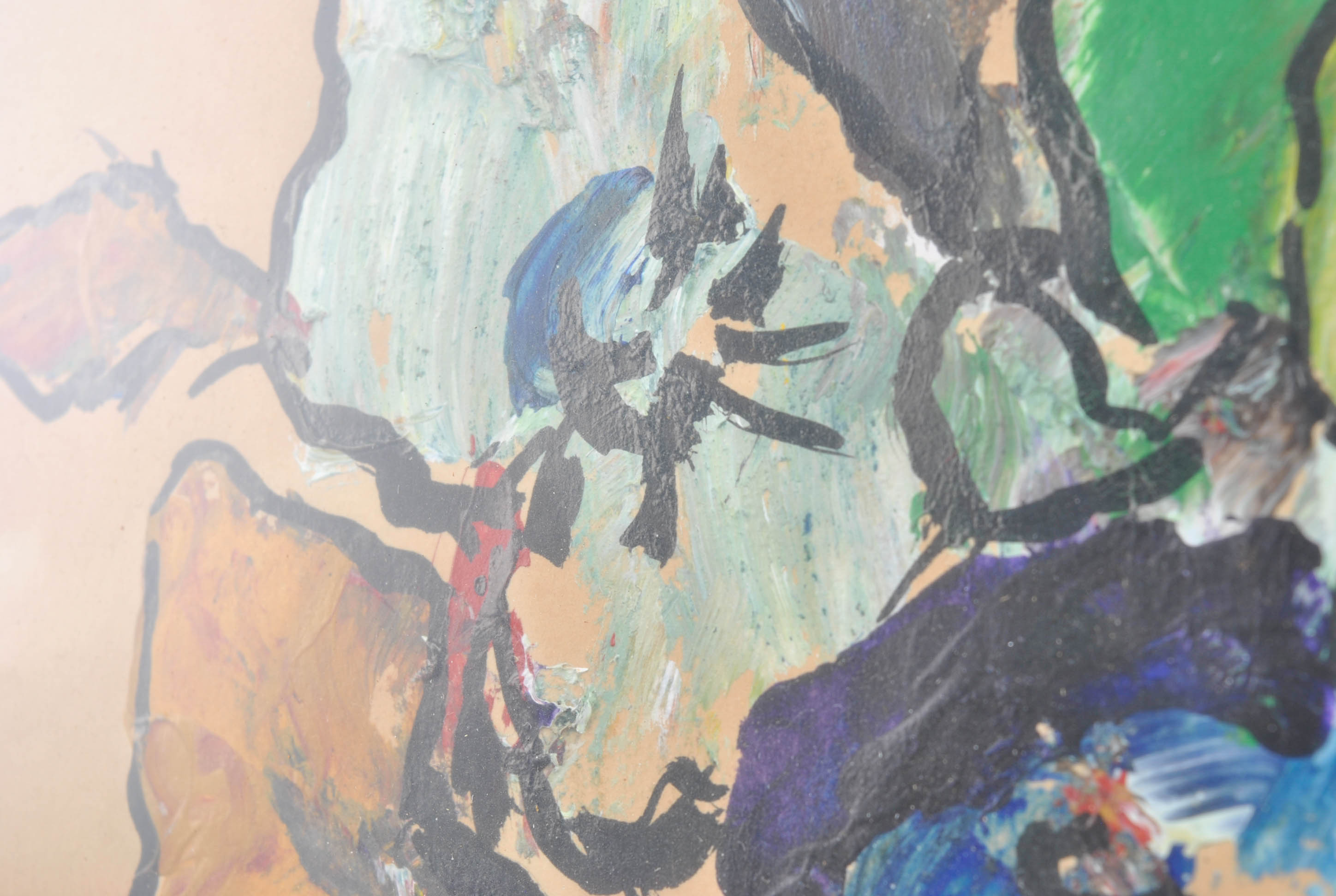 Oil on Paper Paintings of Flowers by Mahaffey and Eastwood