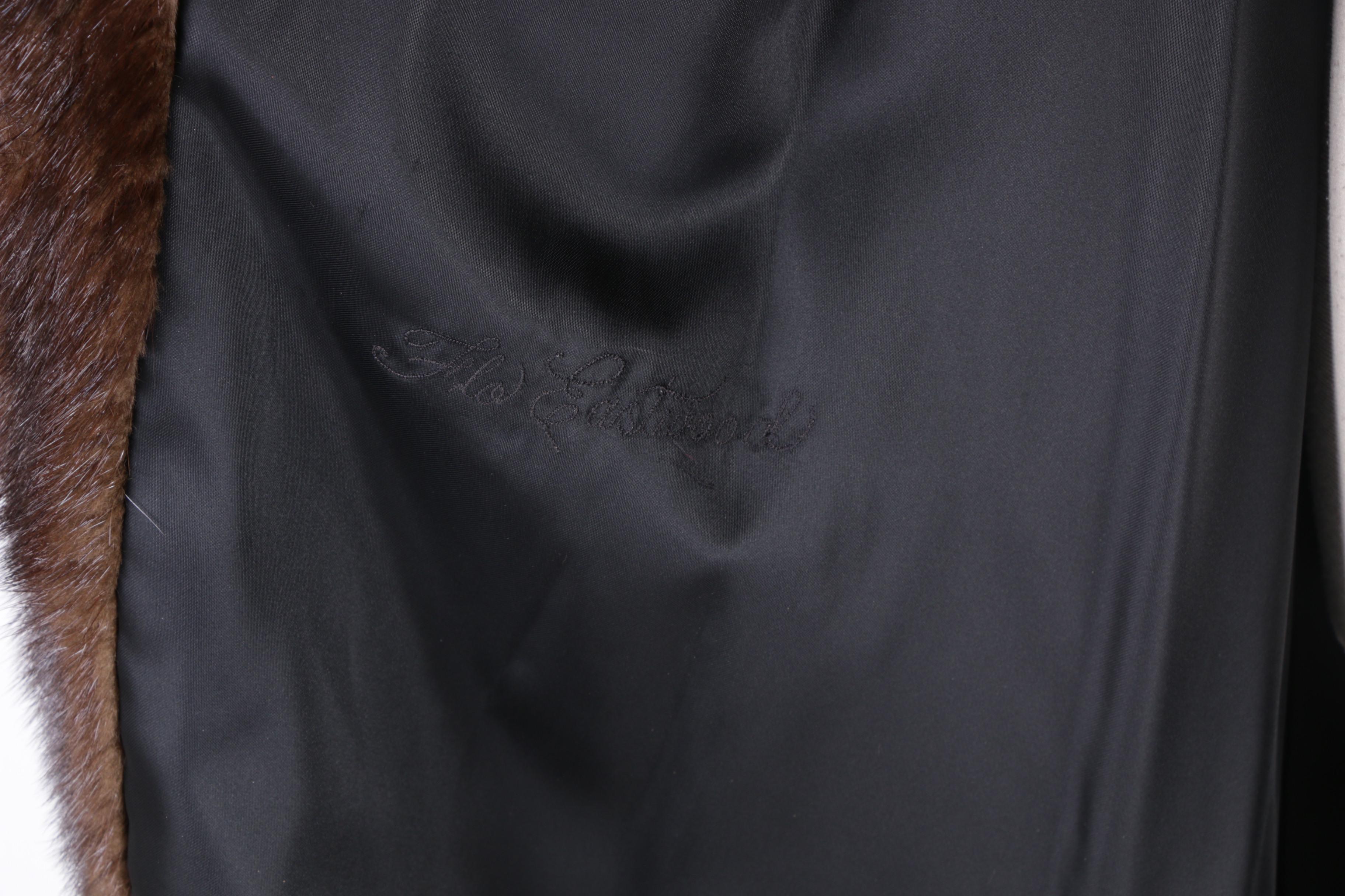 Dark Mahogany Brown Mink Fur Coat