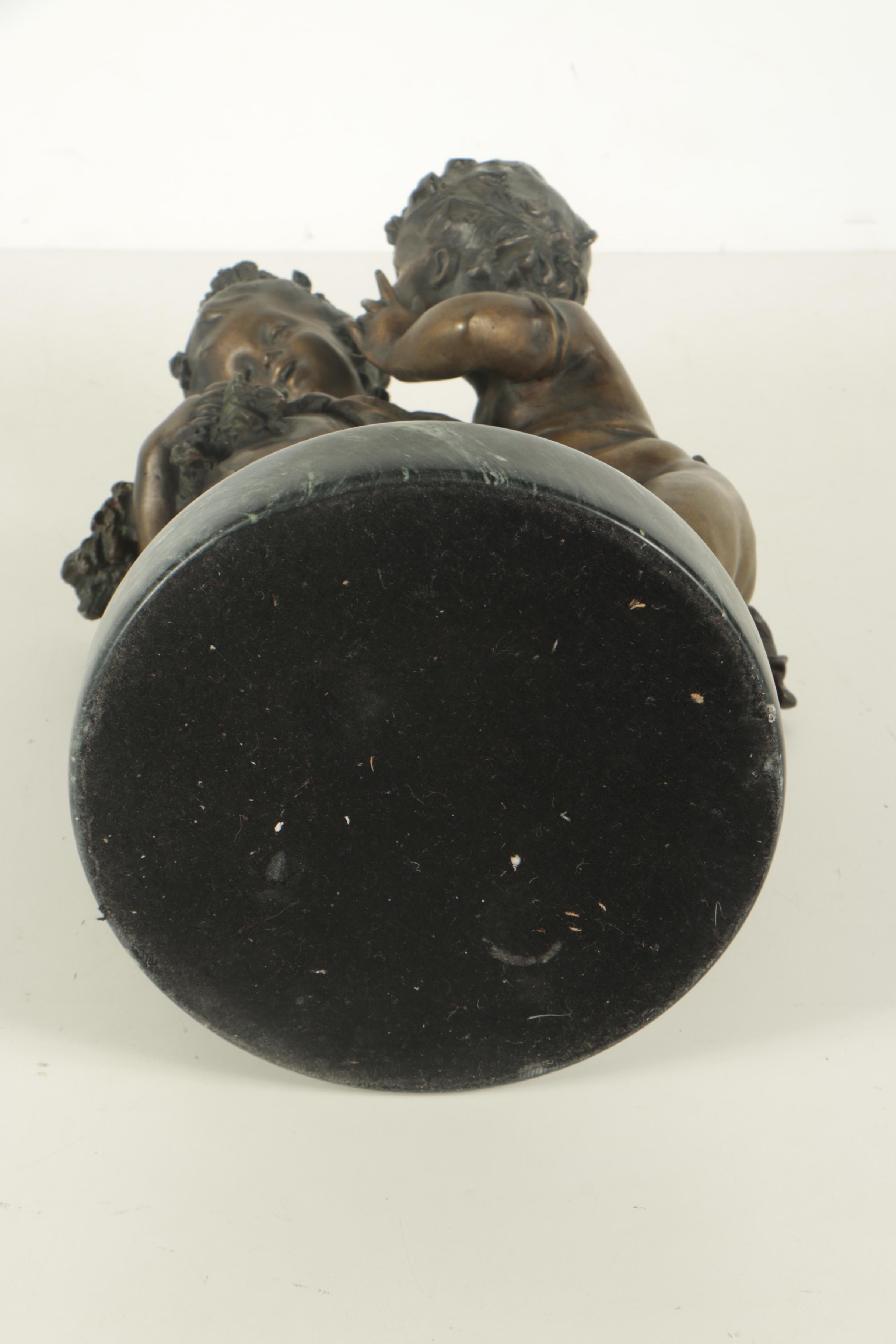 Spelter Sculpture after Auguste Moreau "The Secret"