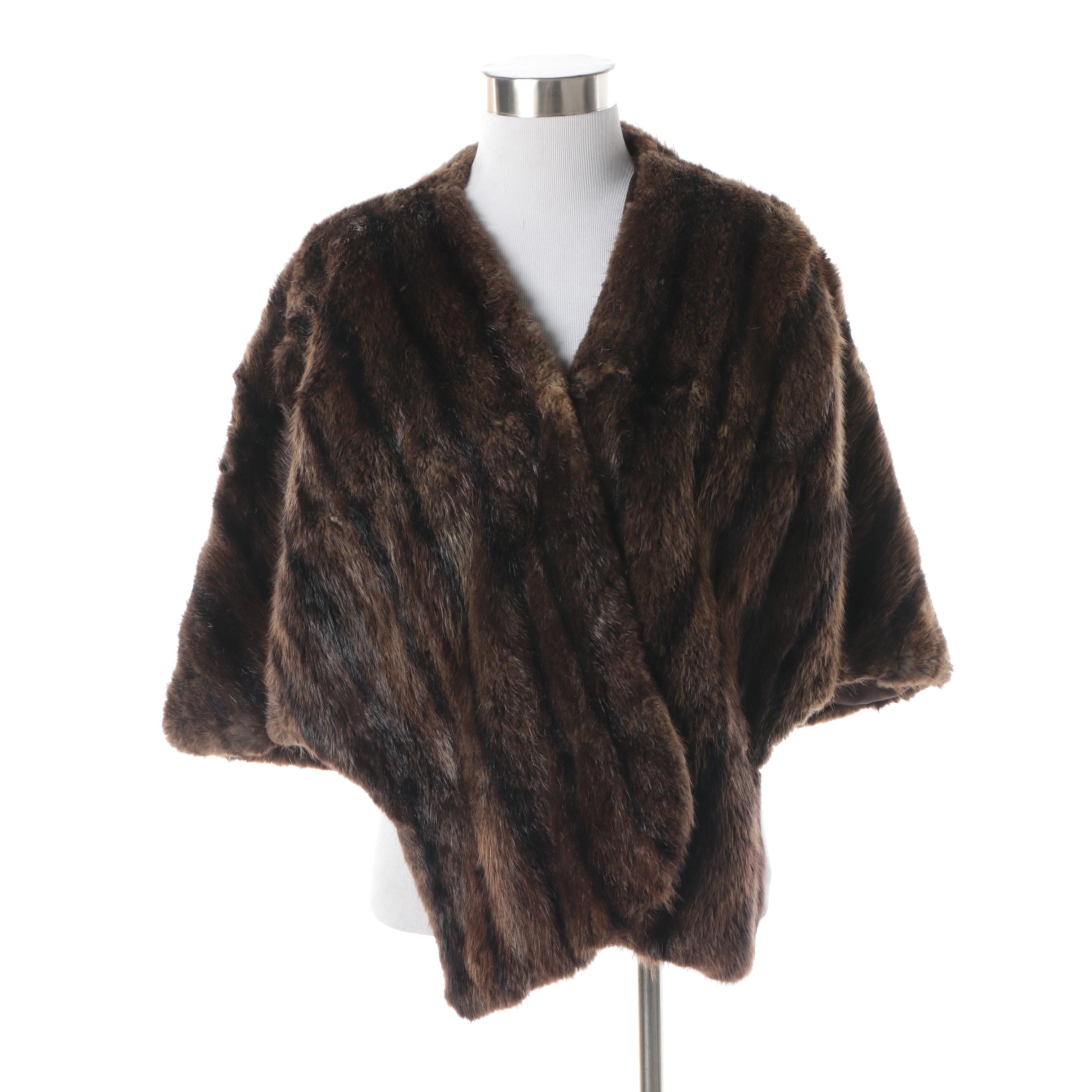 Vintage Morton's Dyed Beaver Fur Stole