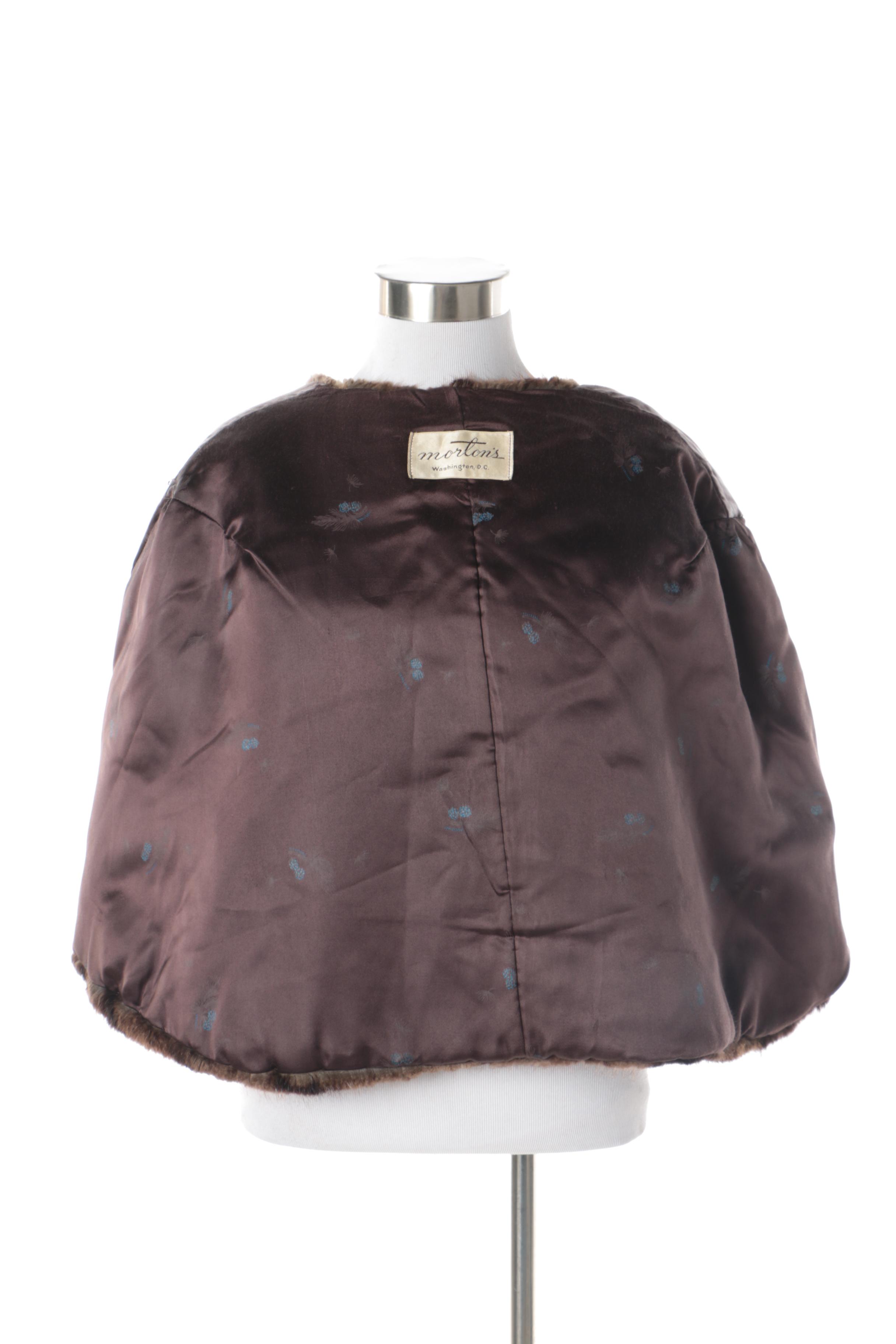 Vintage Morton's Dyed Beaver Fur Stole