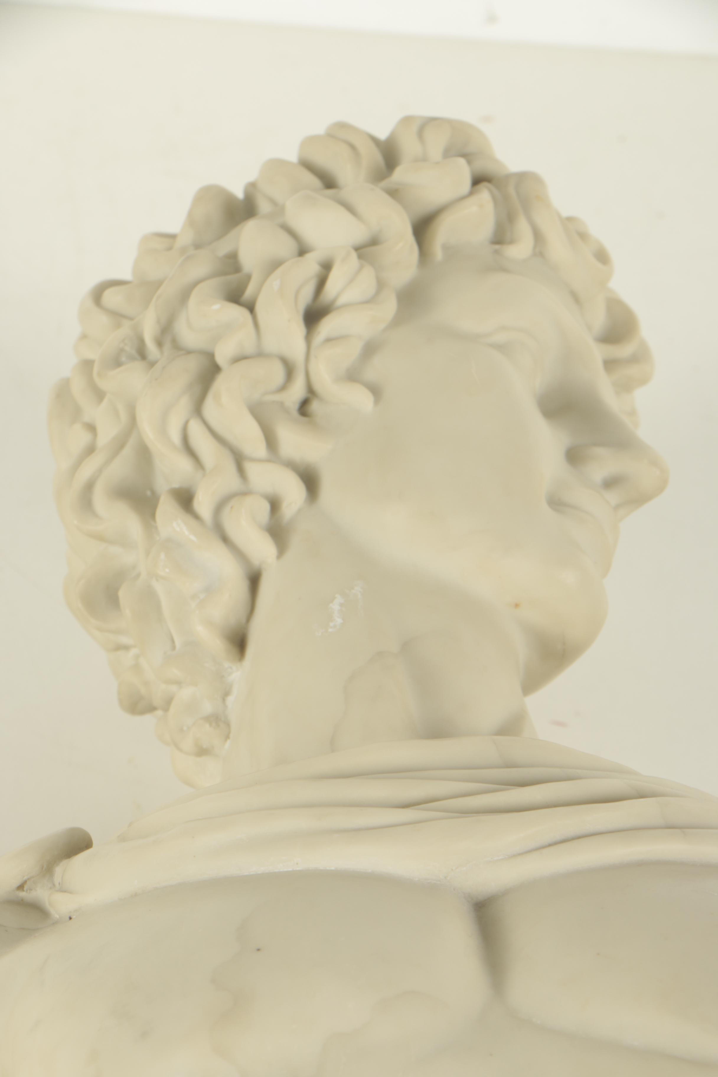 Contemporary Resin Bust after Apollo Belvedere