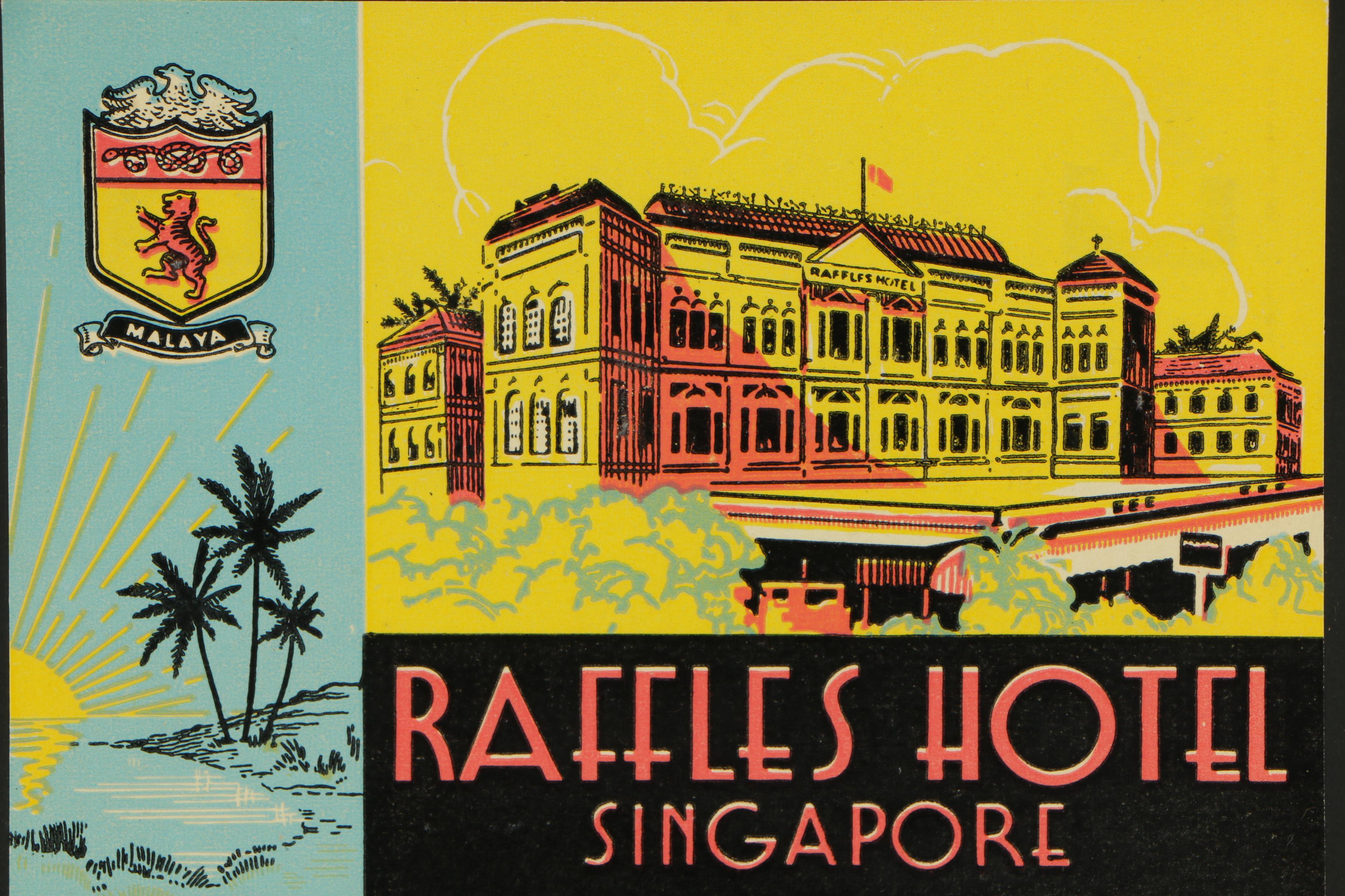 Vintage Framed International Airline Luggage and Hotel Tags