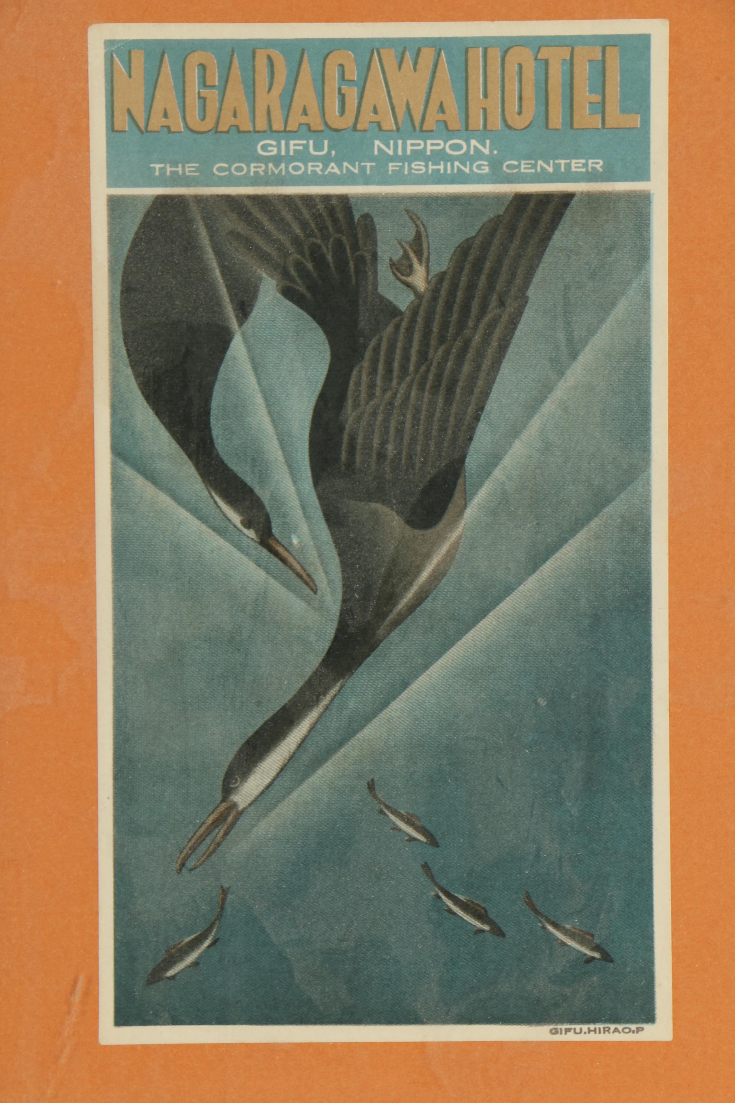 Vintage Framed International Airline Luggage and Hotel Tags