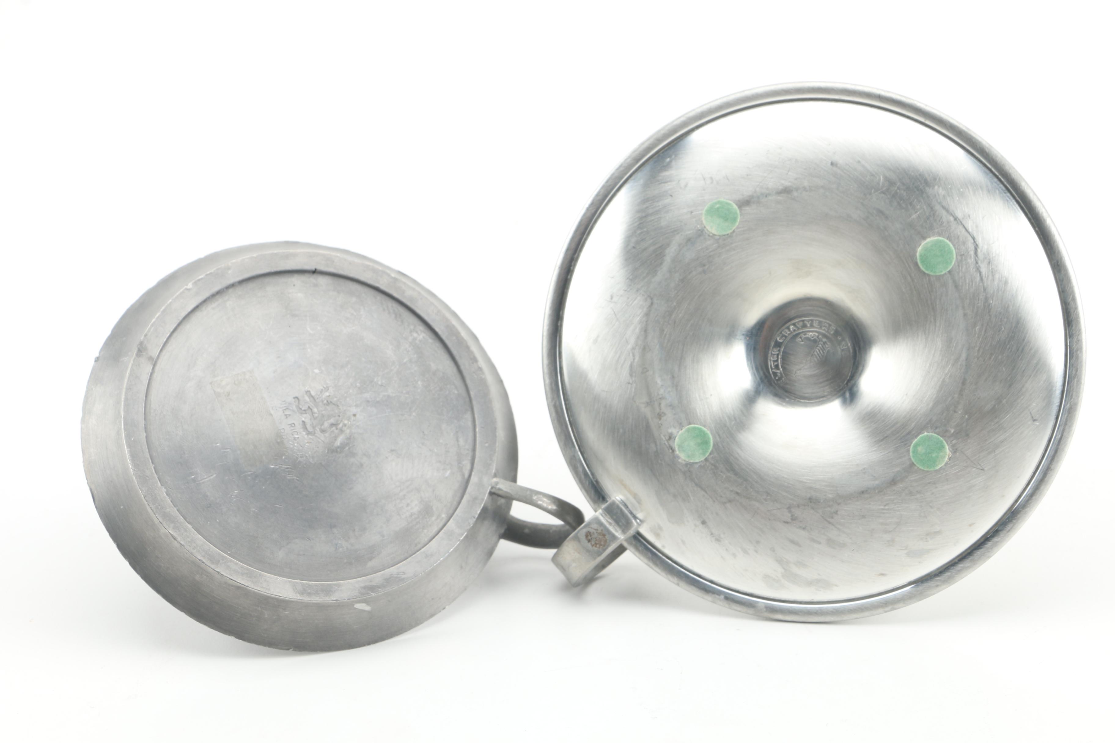 Pewter Candlestick Holders and Decor Including John Somers