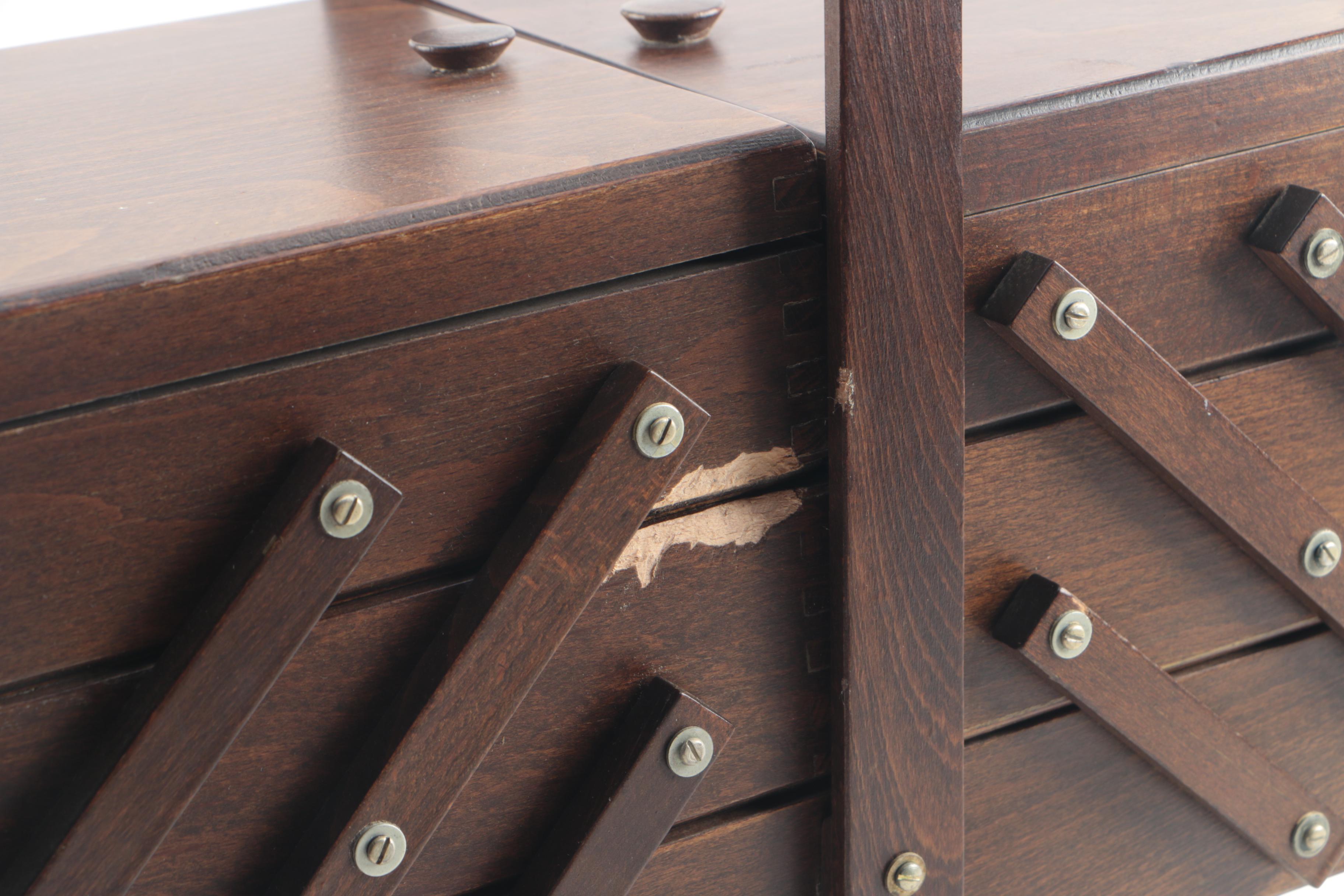 Vintage Cantilever Sewing Box