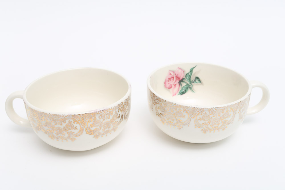 Vintage Crooksville "Delmar Rose" Dinnerware