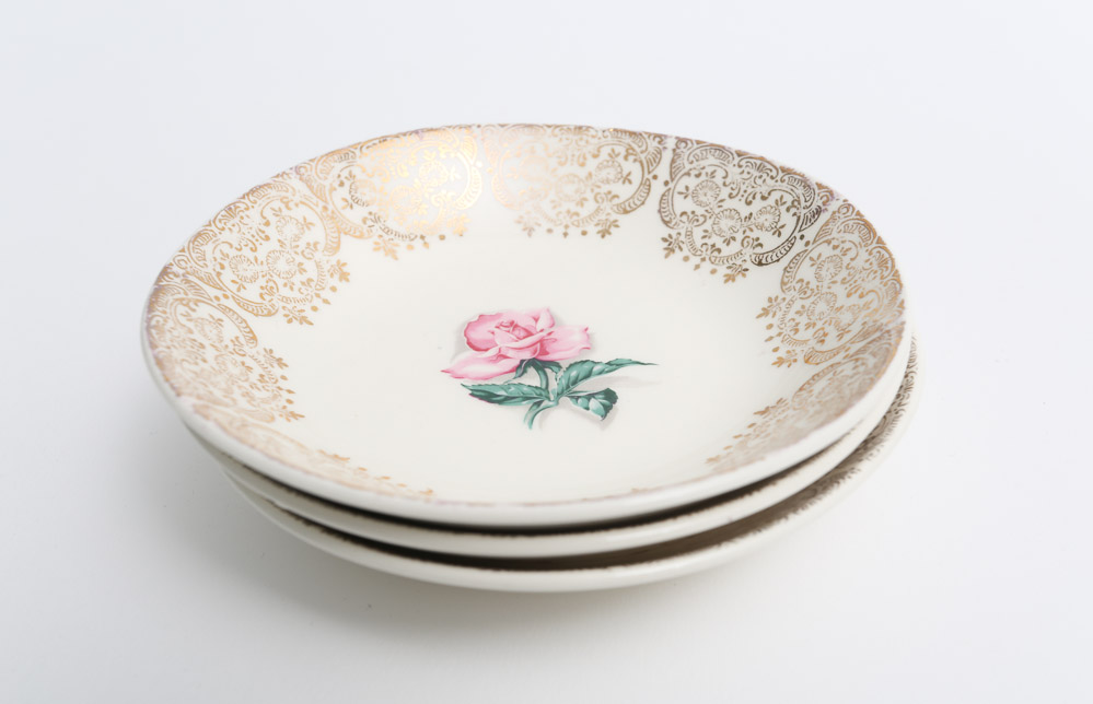 Vintage Crooksville "Delmar Rose" Dinnerware
