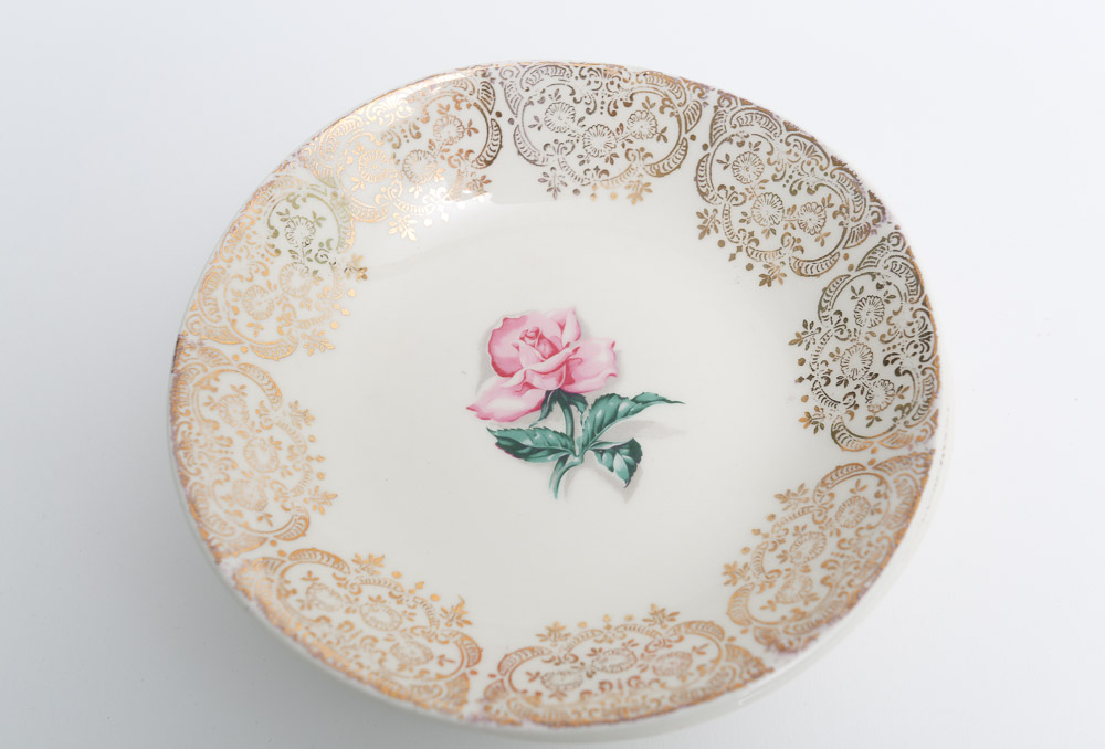 Vintage Crooksville "Delmar Rose" Dinnerware