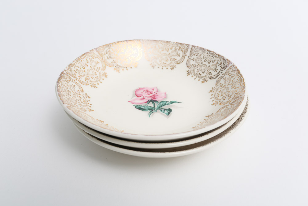 Vintage Crooksville "Delmar Rose" Dinnerware