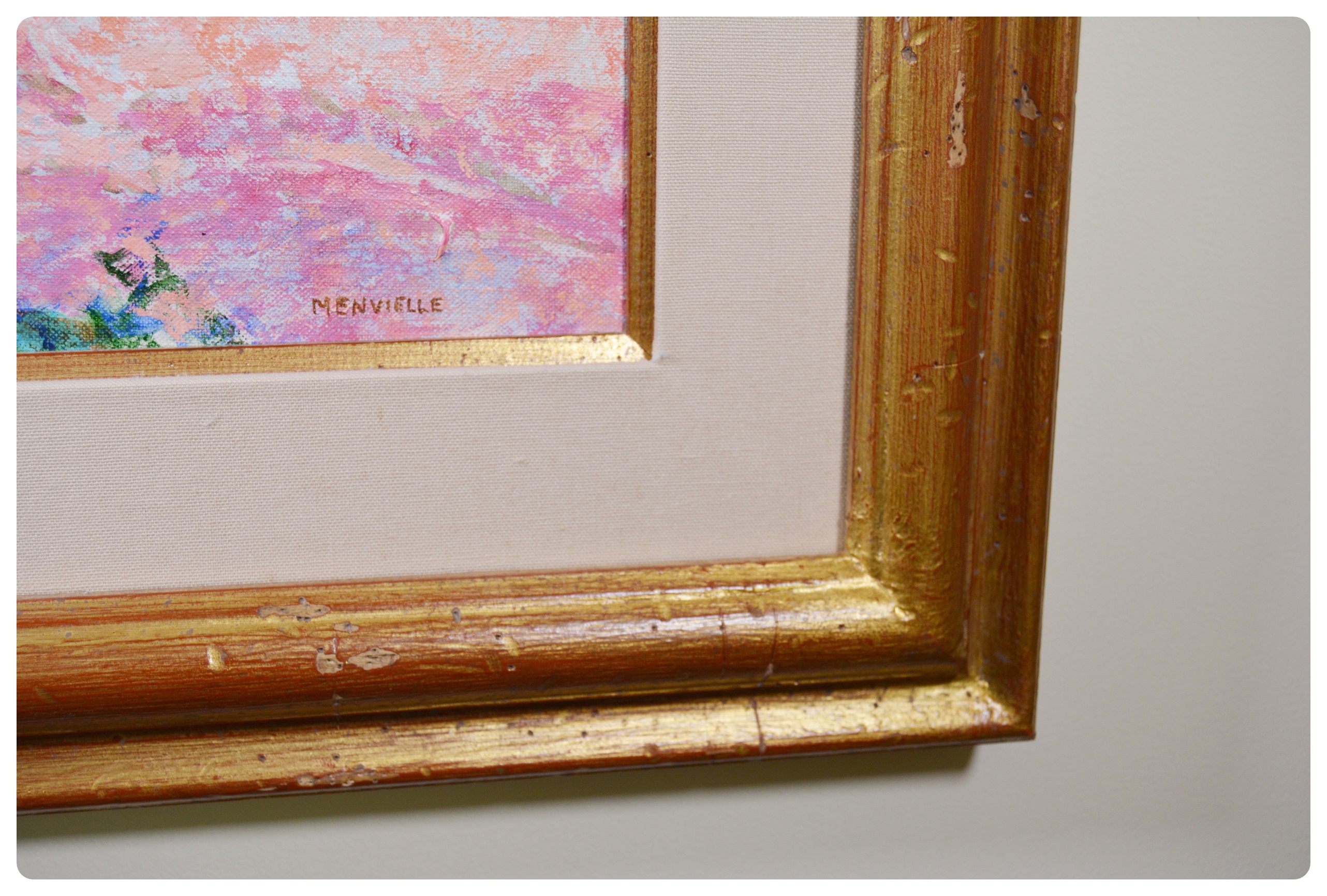 Menvielle Oil Painting of Rooftops