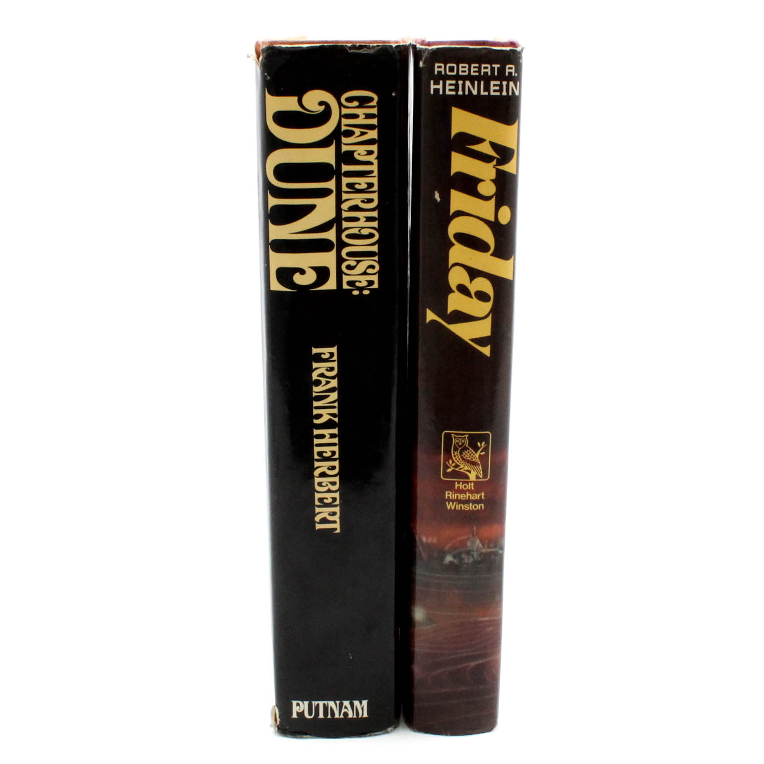 First Editions "Friday" by Heinlein and "Chapterhouse: Dune" by Herbert