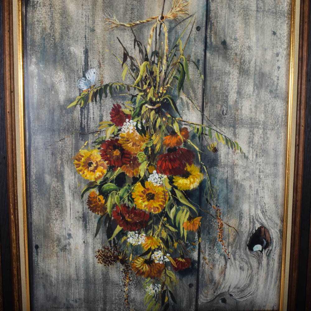 "Farewell Summer Friends" Dry Brush by Catherine Garnes Heintz