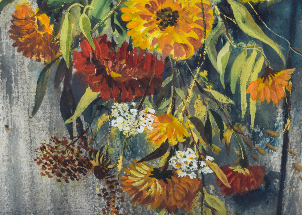 "Farewell Summer Friends" Dry Brush by Catherine Garnes Heintz