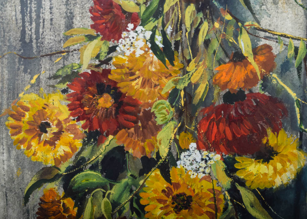 "Farewell Summer Friends" Dry Brush by Catherine Garnes Heintz